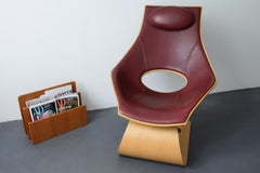 Tadao Ando Dream Chair TA 001 Oak Front Upholstered Bordeaux, Carl Hansen & Søn