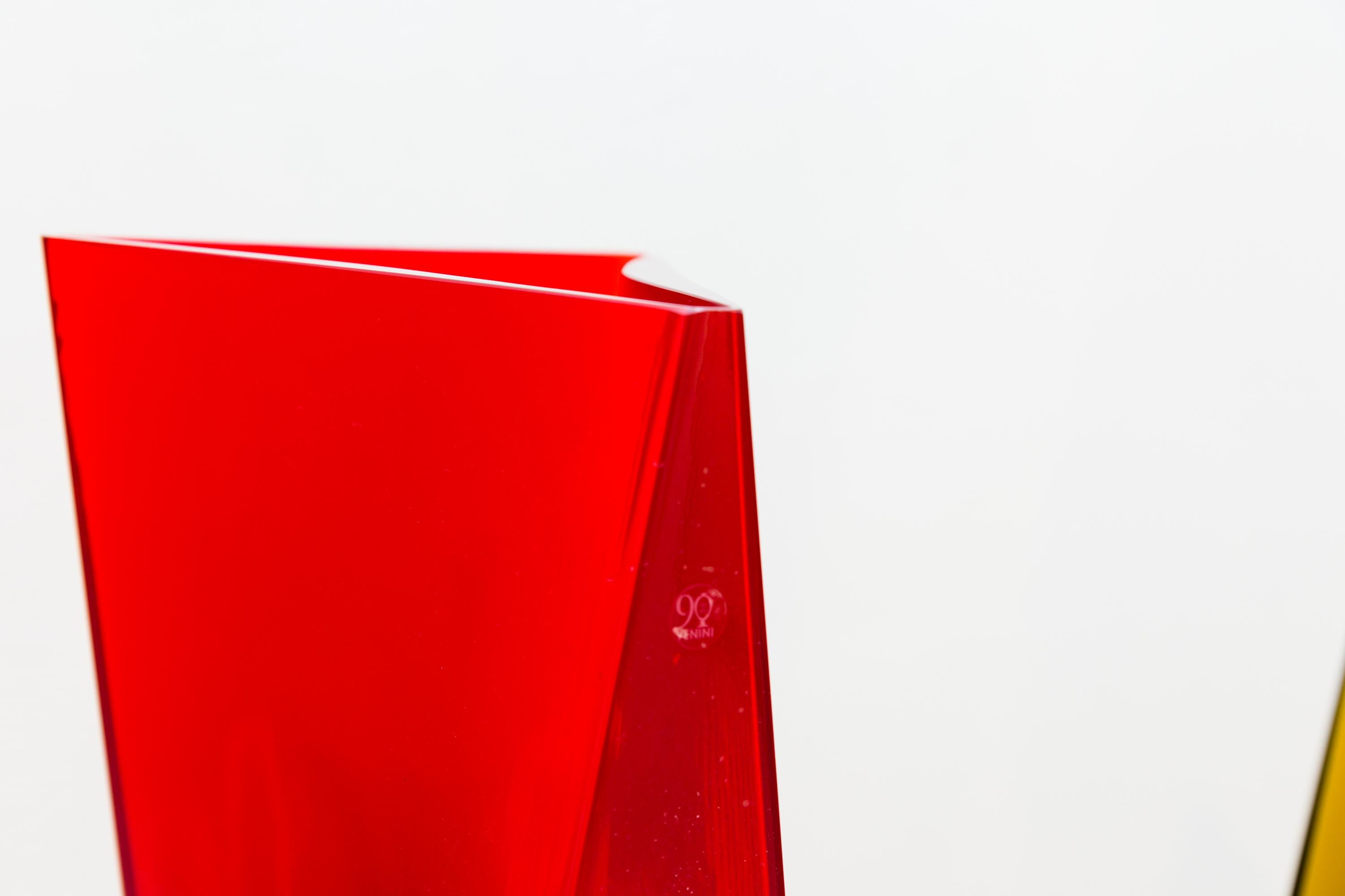 Contemporary Tadao Ando three Vases for Venini For Sale