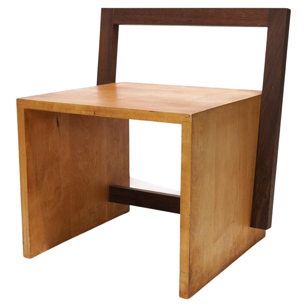 Tadao Arimoto Minimalistischer Loungesessel aus Holz