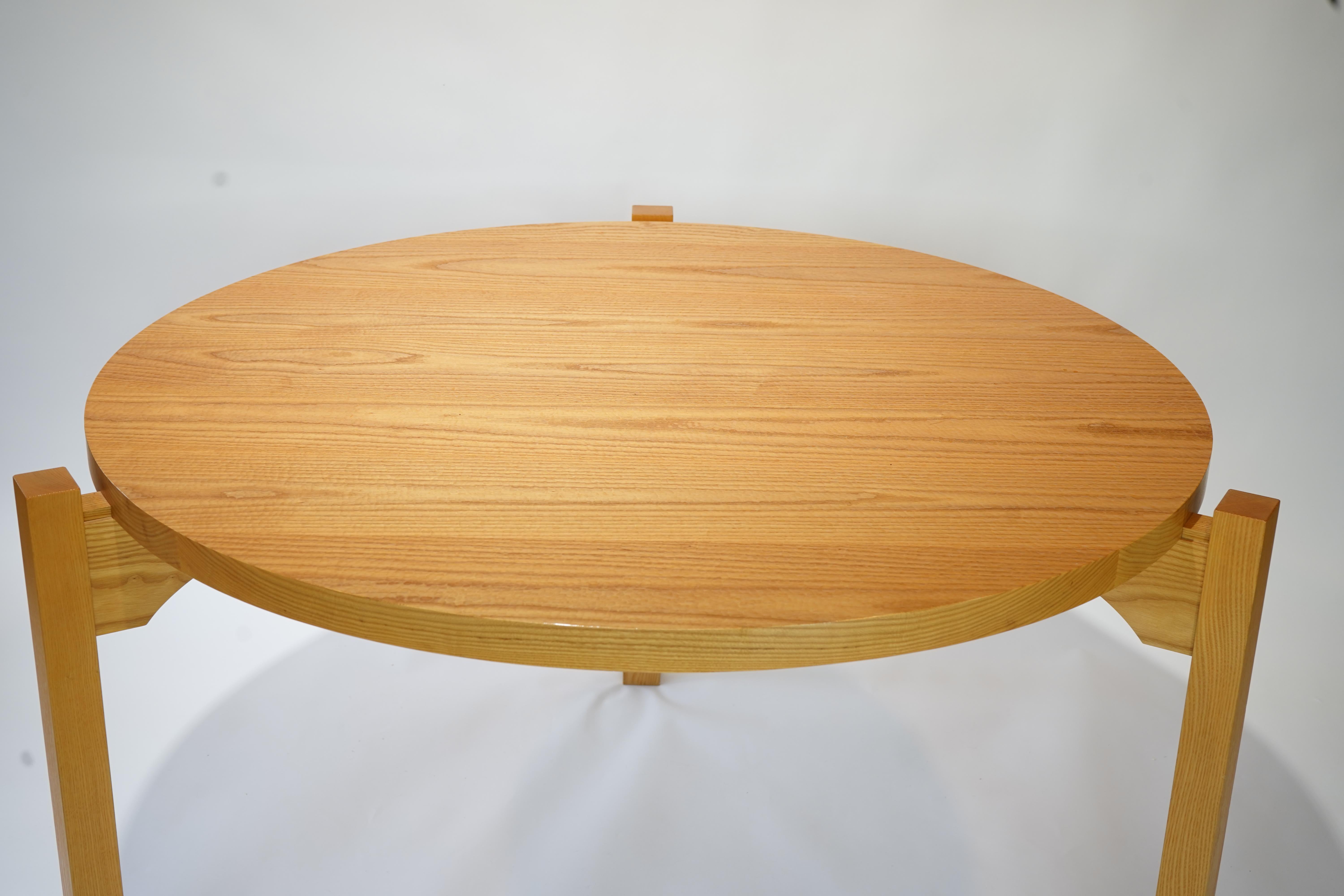 Tadao Arimoto Three Leg Dining Table with Carved Top 2003 2