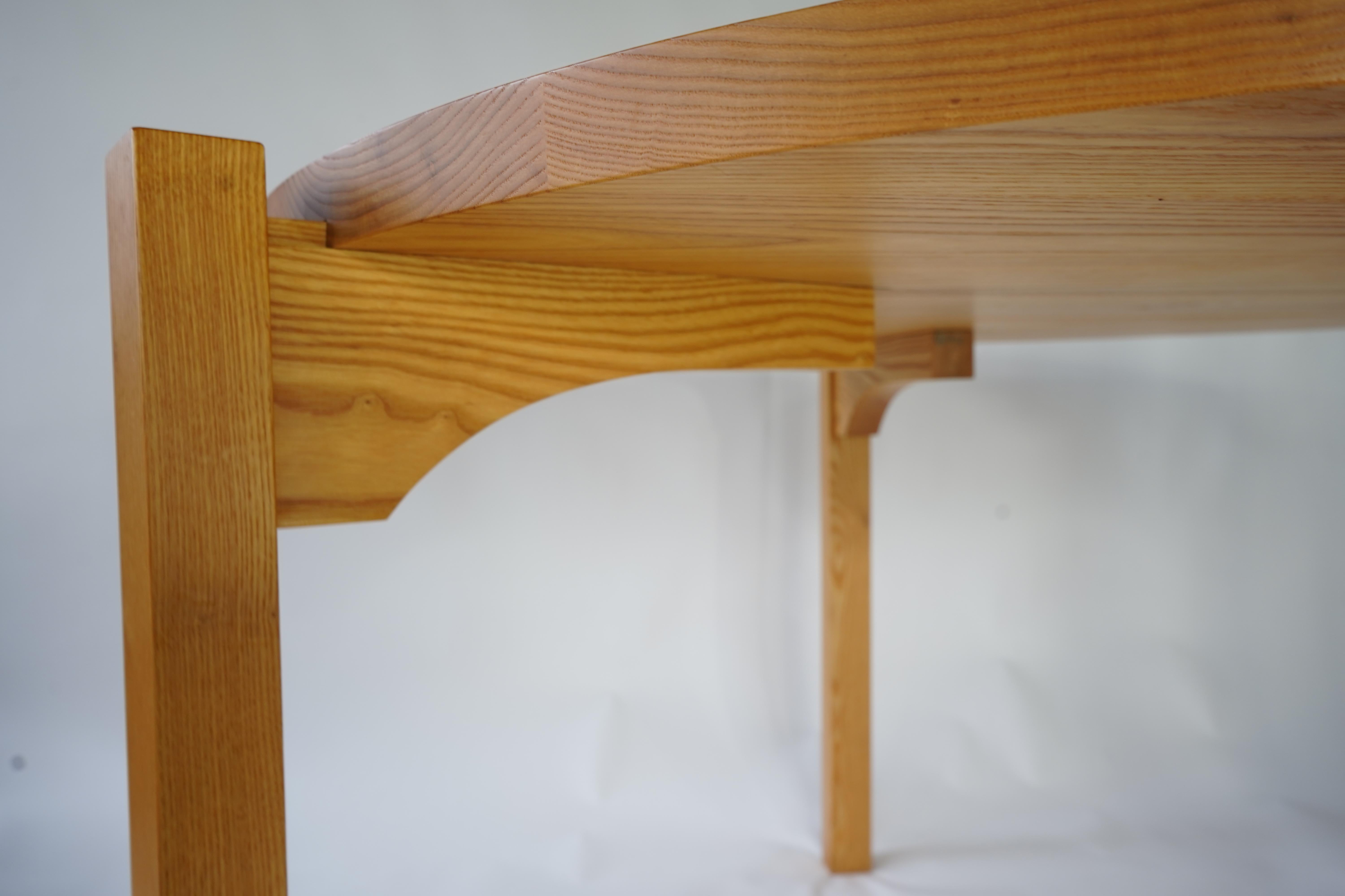 Organic Modern Tadao Arimoto Three Leg Dining Table with Carved Top 2003