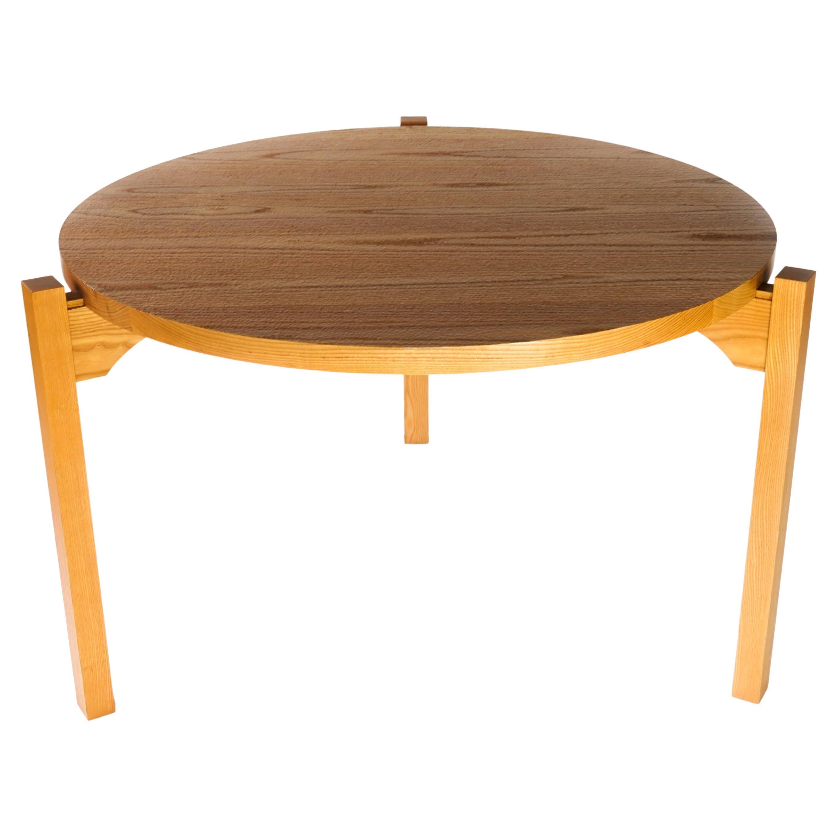 Tadao Arimoto Three Leg Dining Table with Carved Top 2003