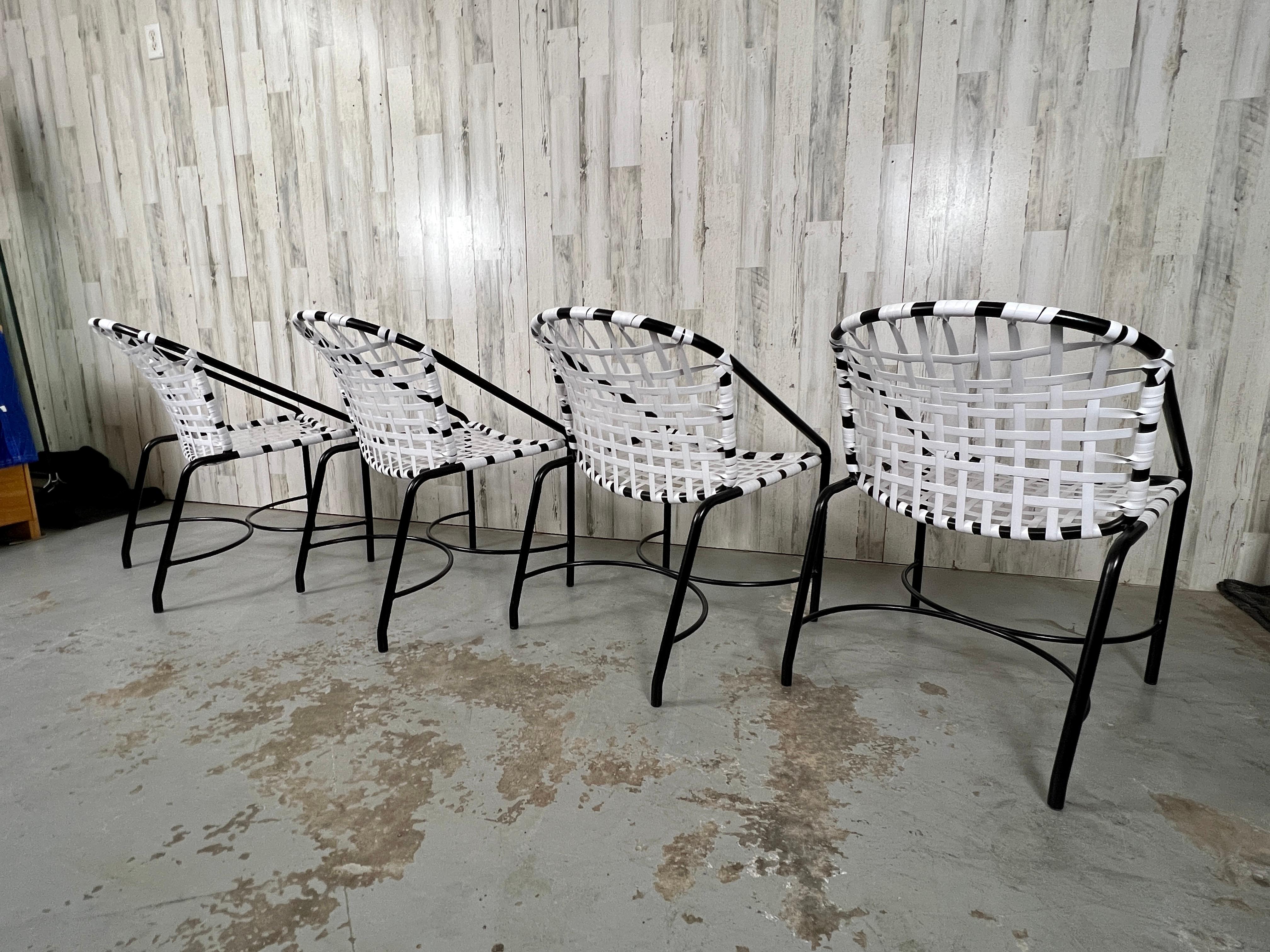 Tadao Inouye for Brown Jordan Kantan Patio Table and four Chairs For Sale 12