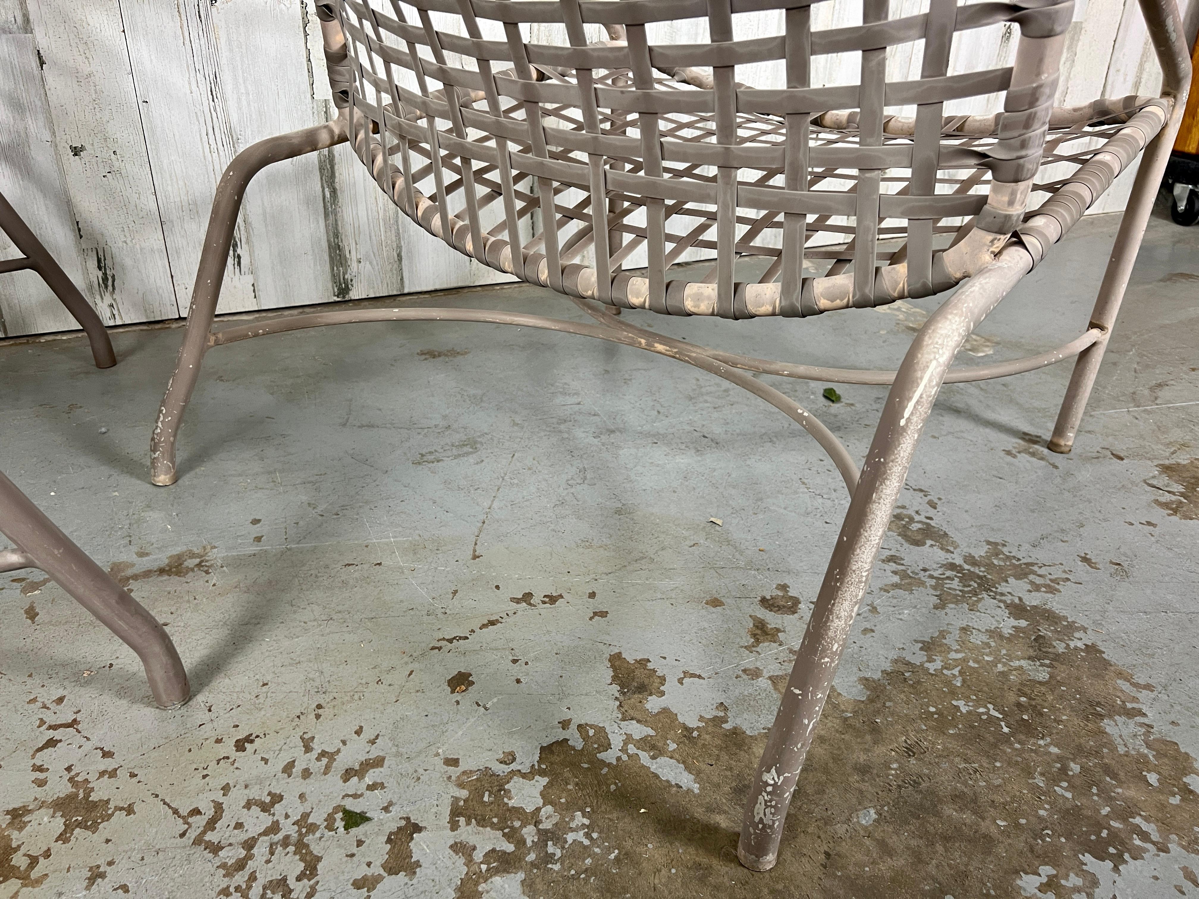 Tadao Inouye For Brown Jordan Kantan Set of Patio Chairs with Ottoman For Sale 9
