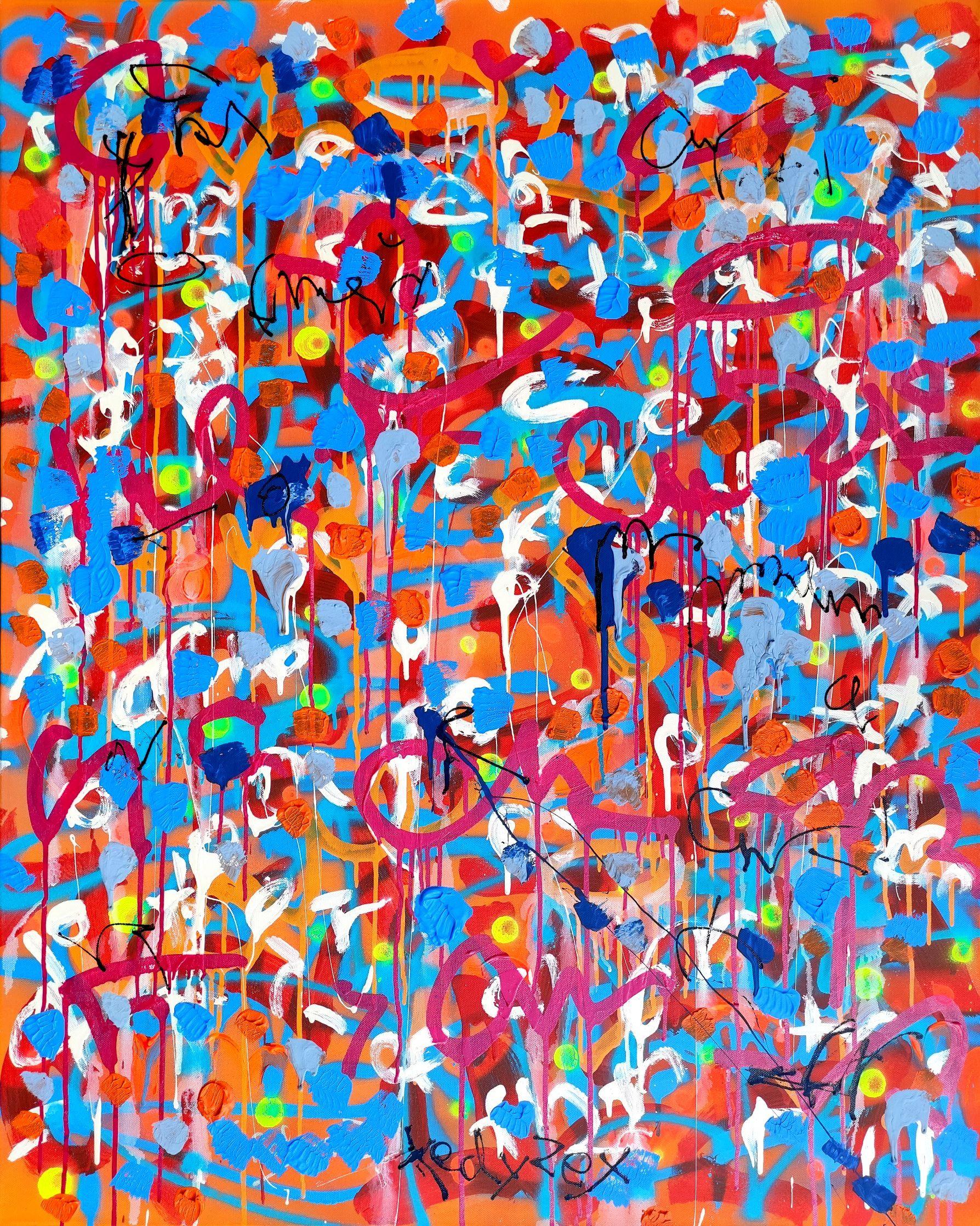 Líneas conflictivas #21, Pintura, Acrílico sobre lienzo - Painting de Tadas Zaicikas