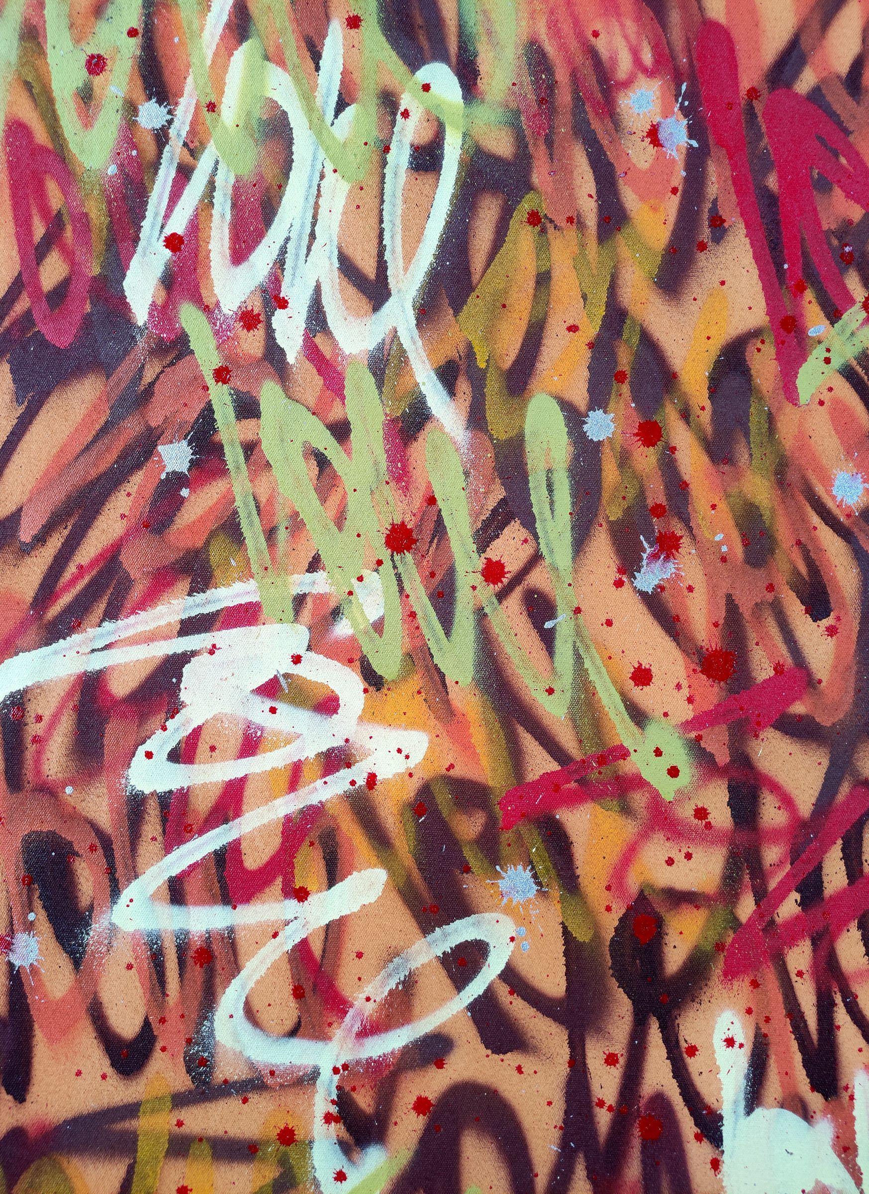 Dibujo LOVE _ Colores de otoño, Pintura, Acrílico sobre lienzo 1
