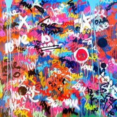 Drawing Love on Colors (L'amour sur les couleurs), peinture, acrylique sur toile