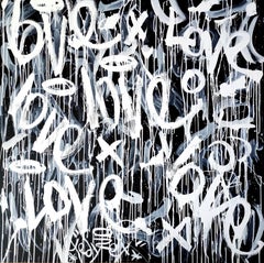 Amor flotante, Pintura, Acrílico sobre lienzo