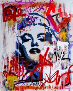 Marilyn #5, Painting, Acrylic on Canvas