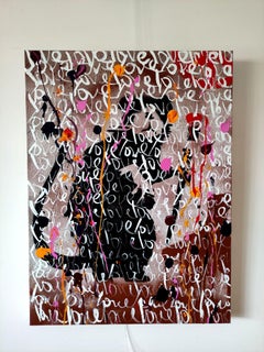 Prayer One _ Page Banksy III, Painting, Acrylic on Canvas