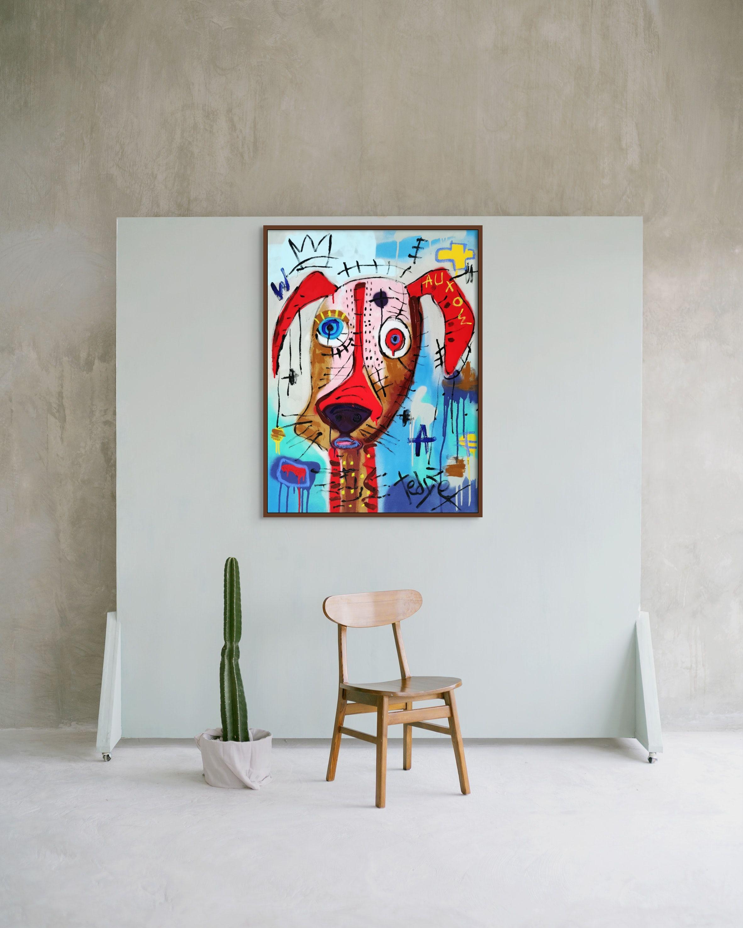 Perro rojo - Painting de Tadas Zaicikas