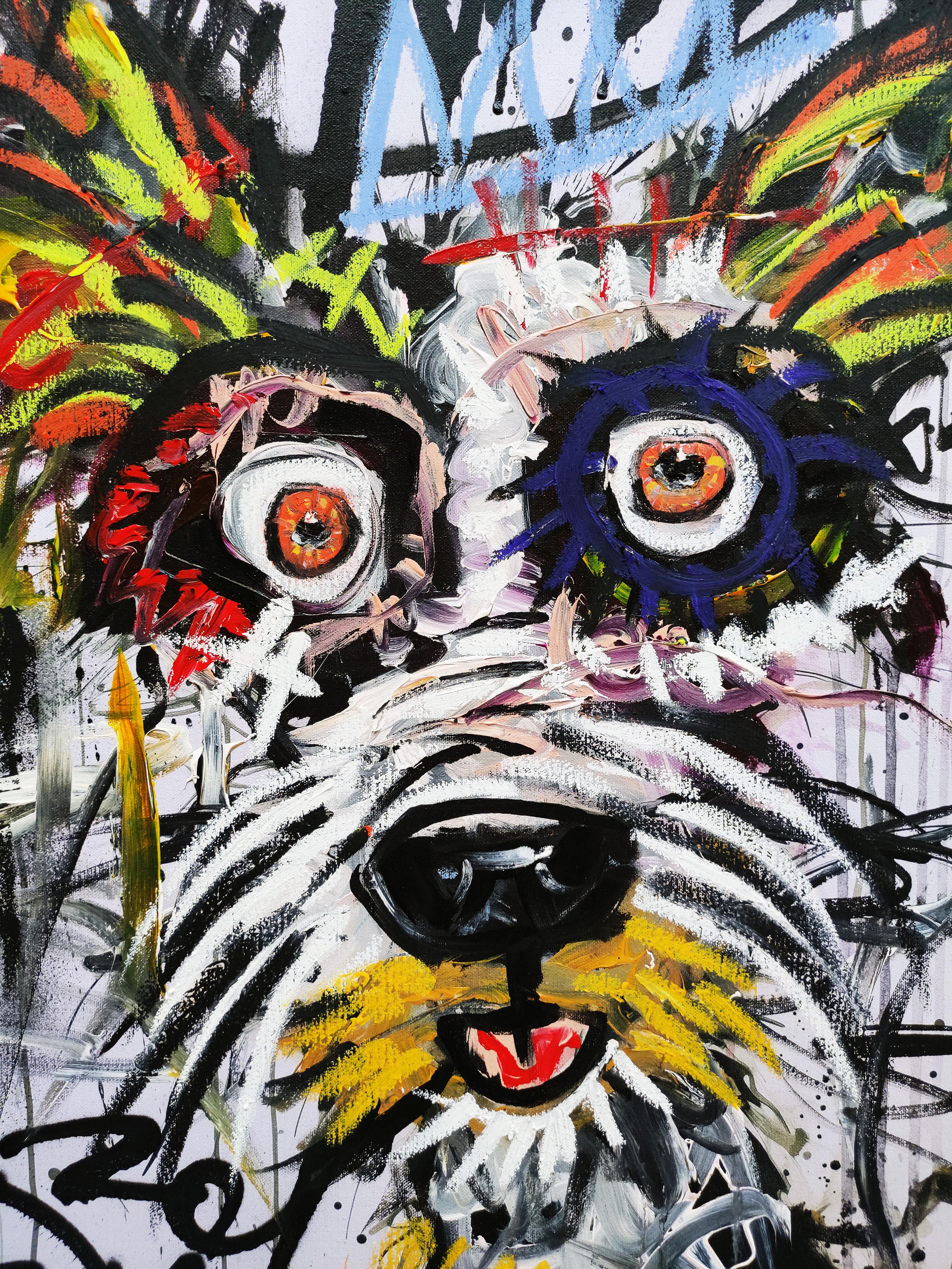 Cucciolo sorridente - Painting di Tadas Zaicikas
