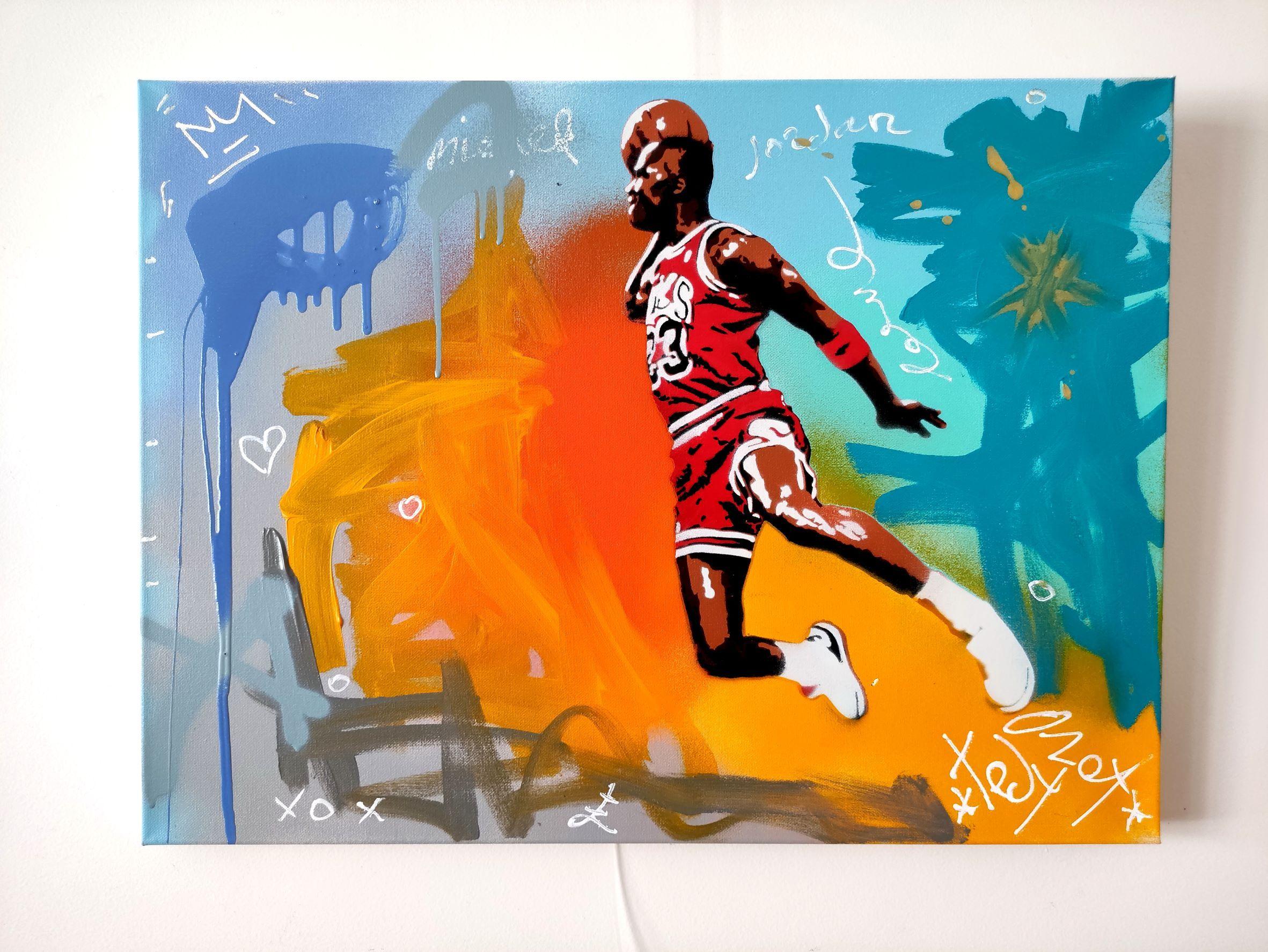 michael jordan graffiti art