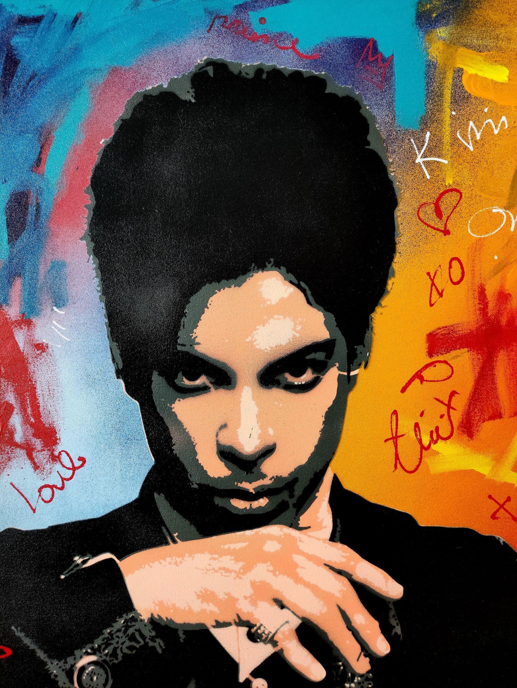 Vibes_ Prince, Painting, Acrylic on Canvas For Sale 1