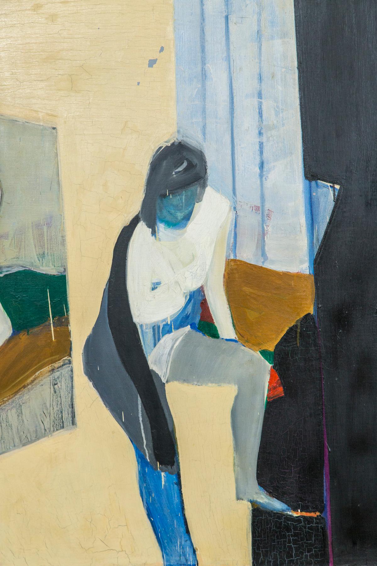 Tadashi Asoma painting of a woman, 1960s
Oil on canvas.