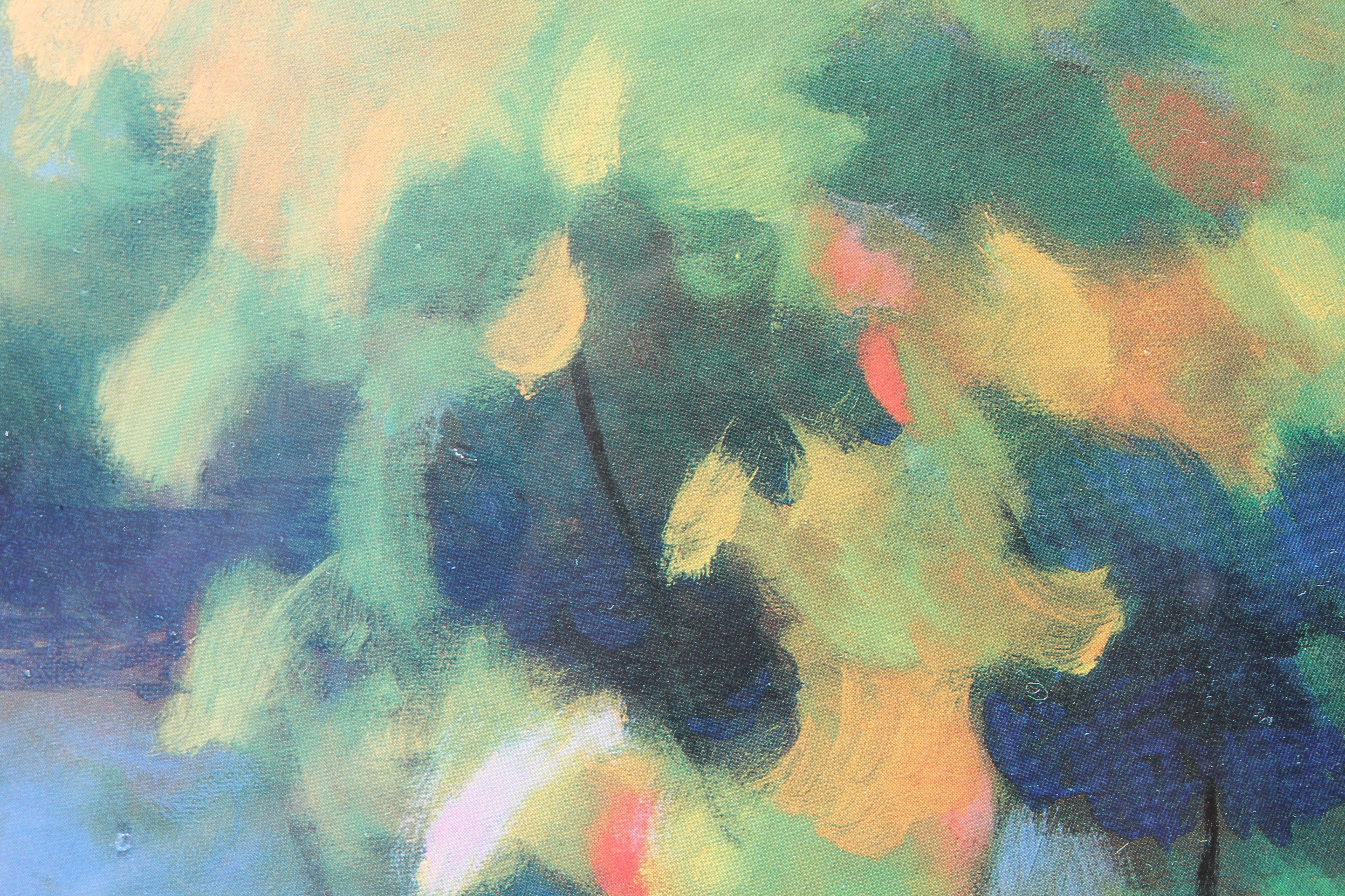 abstract river painting