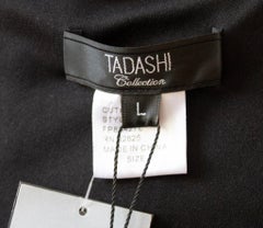 TADASHI, Lang, Schwarz, Stretch, Abendkleid, NWT, 1990er