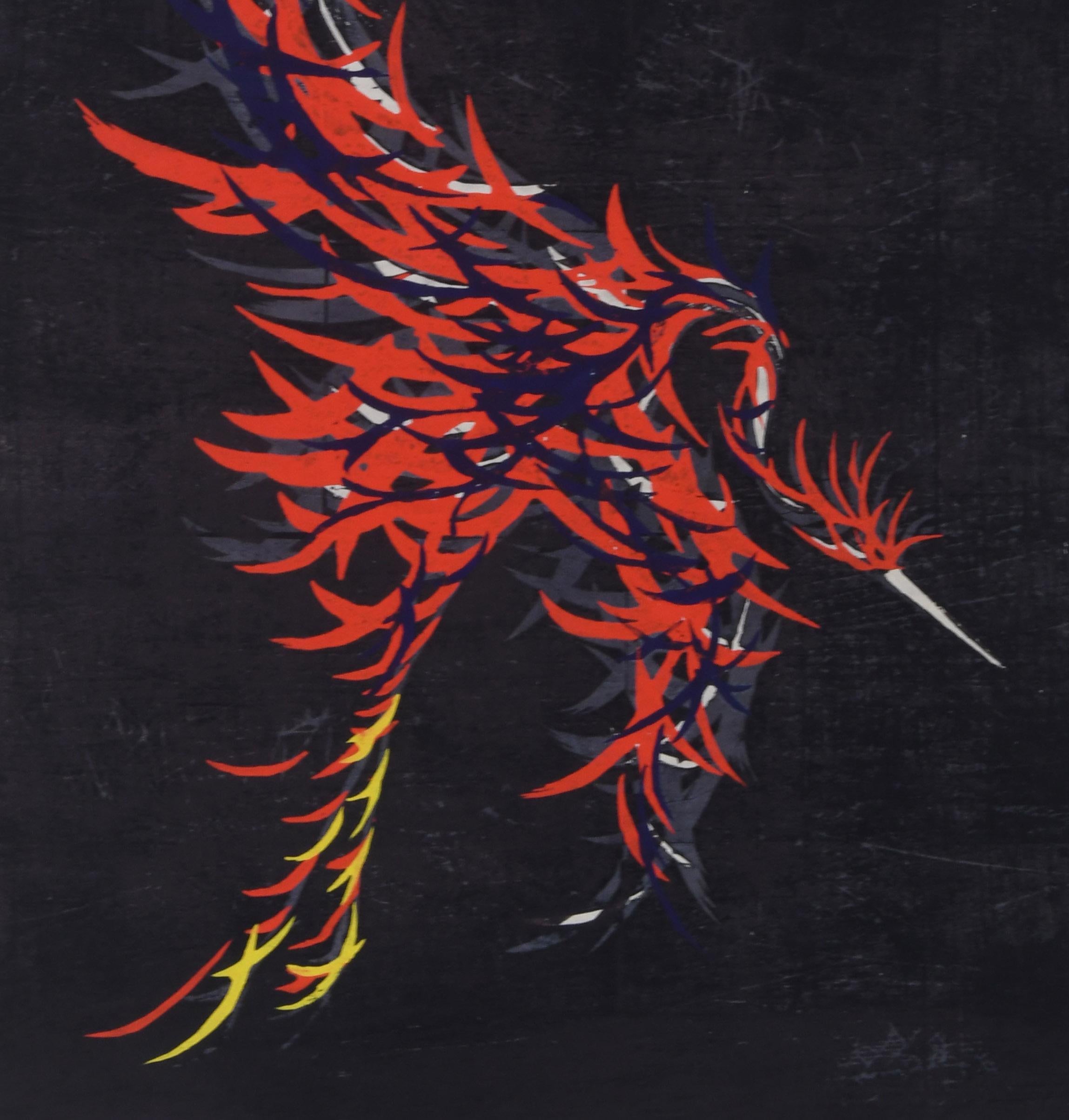 Keshin (Incarnation (Moku) - Abstract Print by Tadashi Nakayama