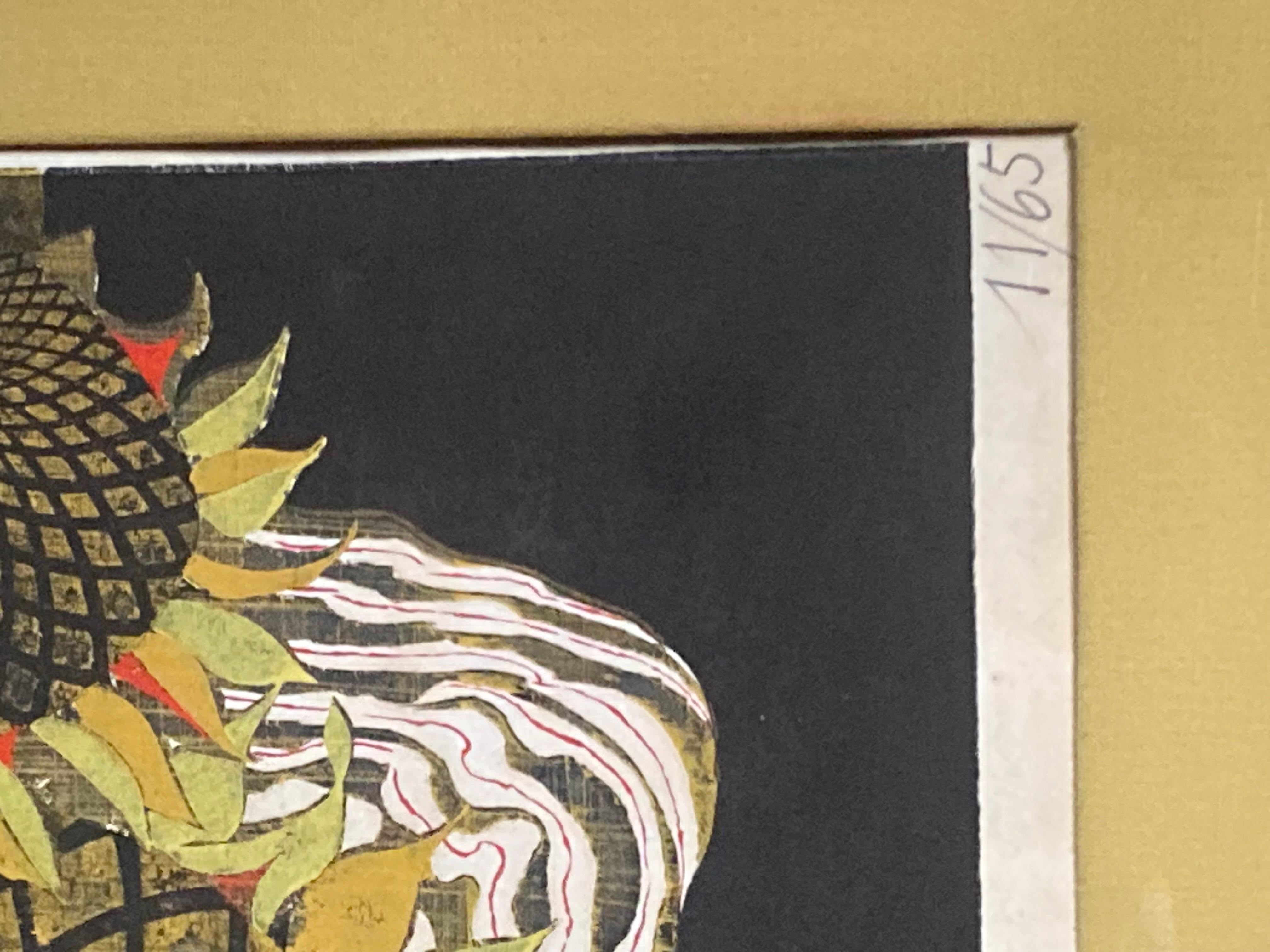 Tadashi Nakayama. Giappone. Stampa Woodblock a colori 