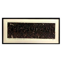 Tadashi Nakayama Signed Limited Edition Japanese Woodblock Print Herd of Horses