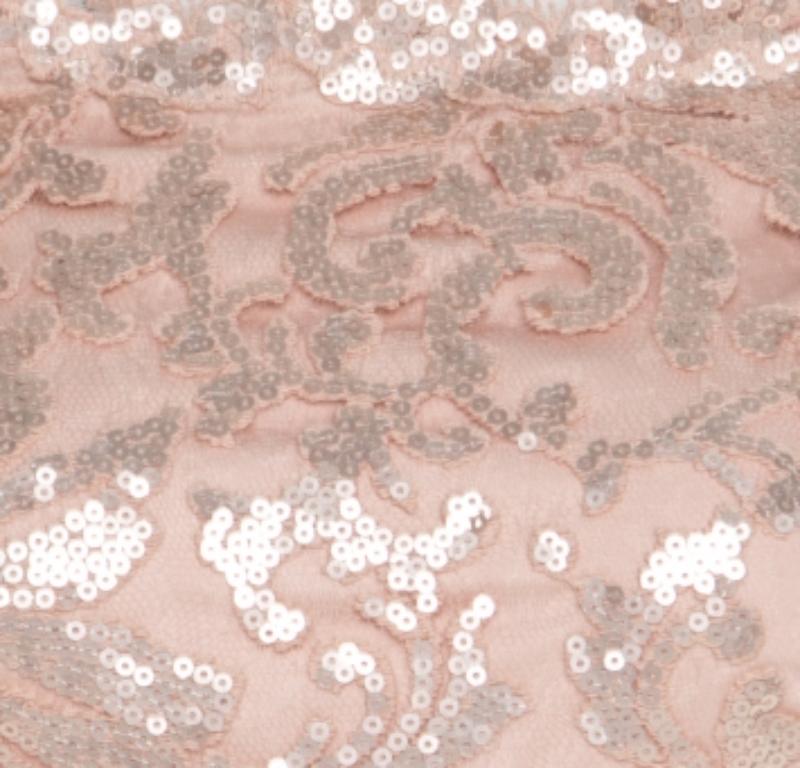 De las mujeres Tadashi Shoji Vestido de noche sin hombros con lentejuelas rosa rubor S en venta