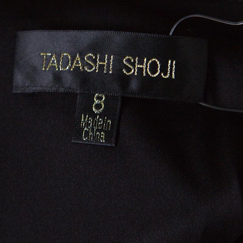 Women's Tadashi Shoji Monochrome Floral Embroidered Marissa Gown M