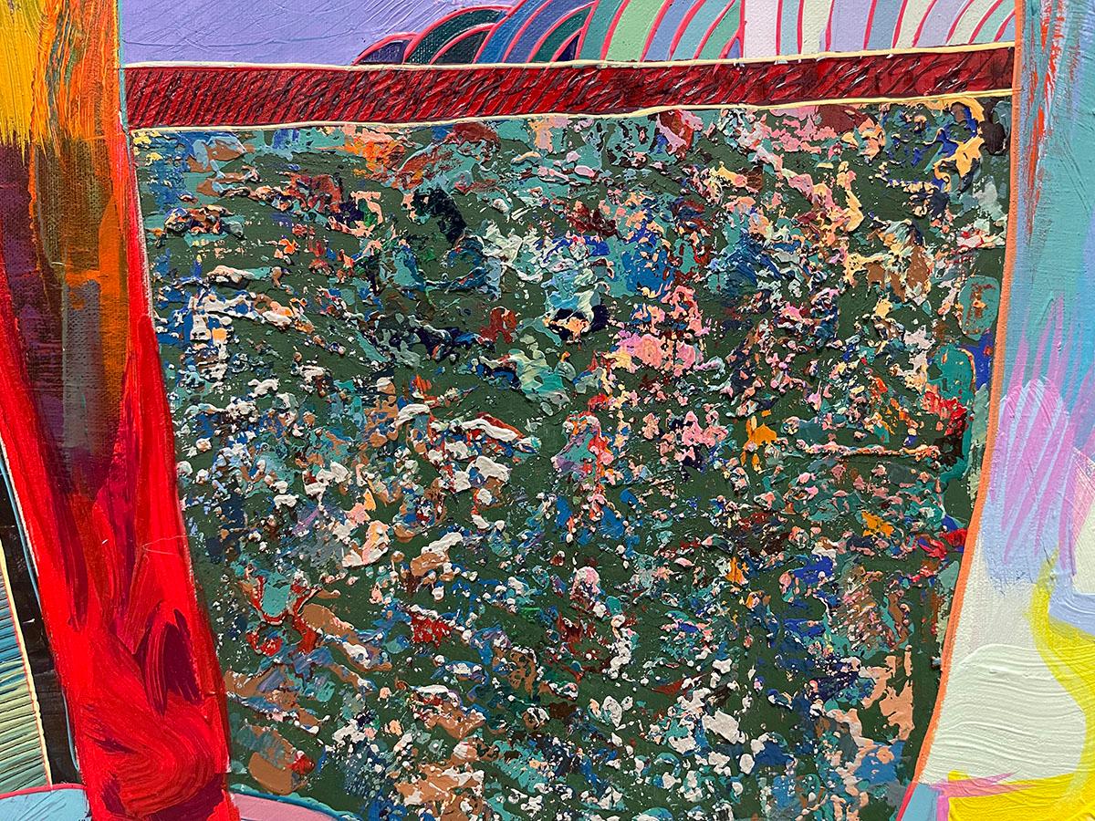 Tadeo Zavaleta ** Calle Ocho I ** Original Acrylic On Canvas For Sale 4