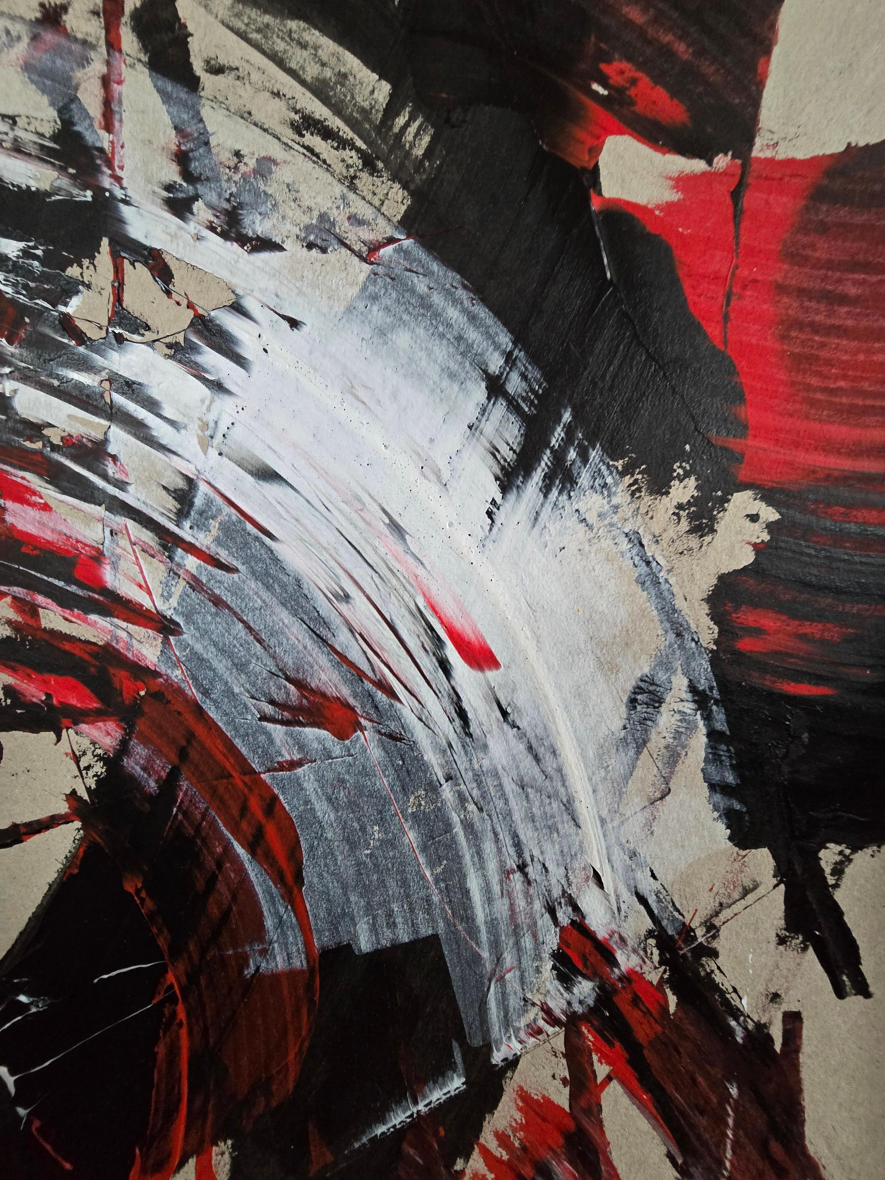 Dragon Dance with Dog / Acrylic on cardboard / 100 x 70 cm For Sale 5