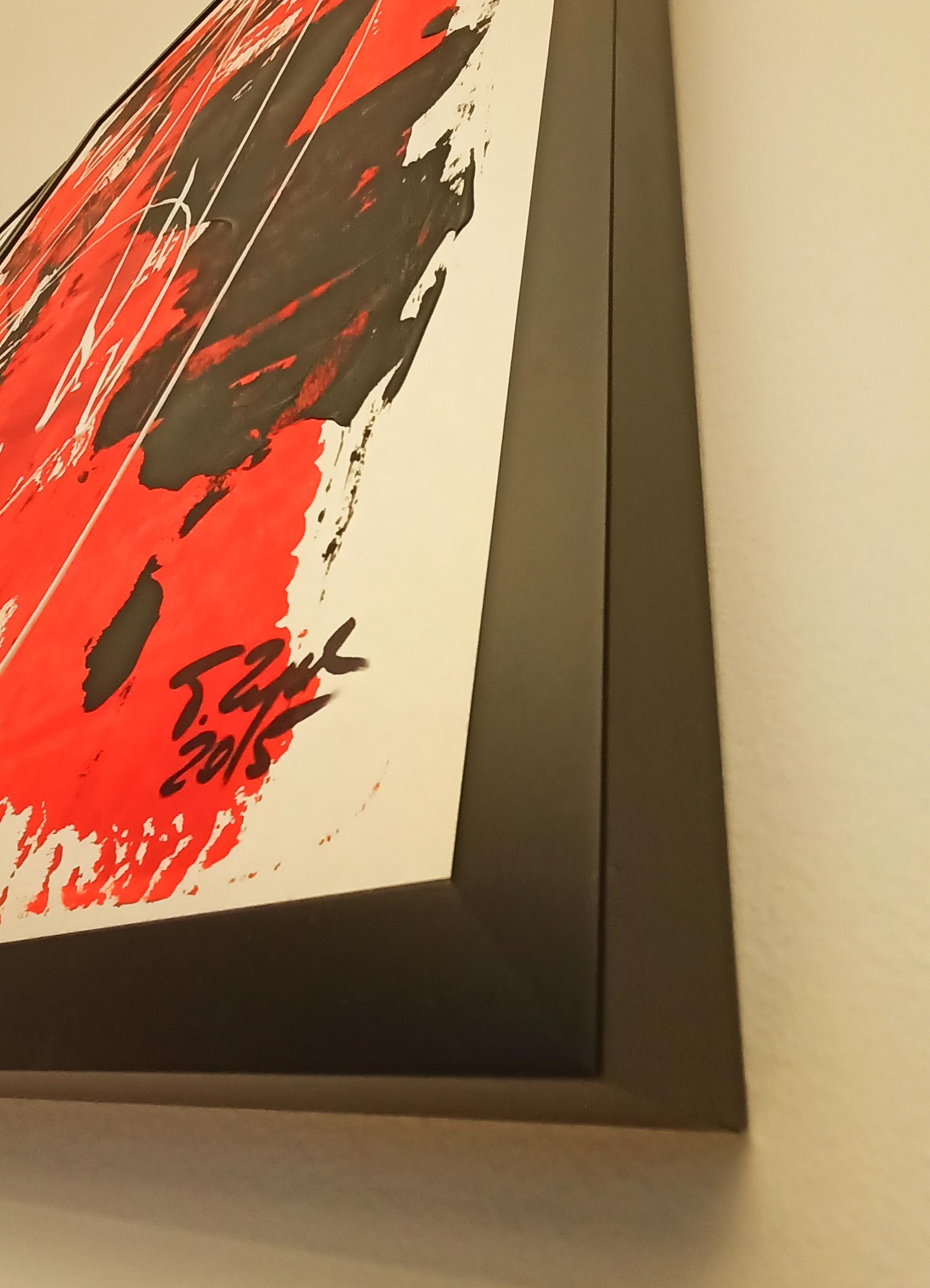 Unbenannt  Acryl auf Karton / 100 x 70 cm – Painting von Tadeusz Zych