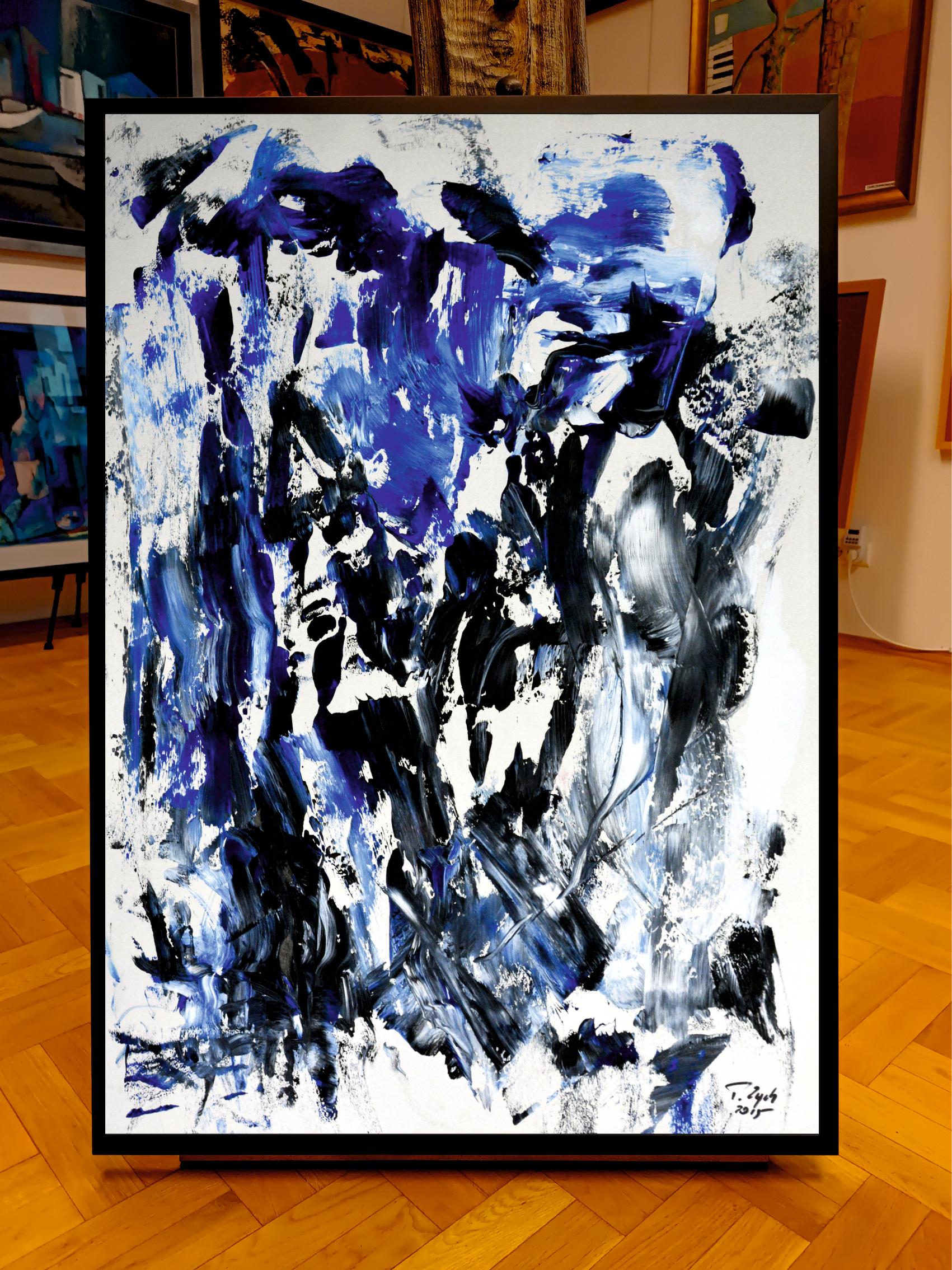 Alaska / Acrylic on cardboard / 100 x 70 cm - Painting by Tadeusz Zych