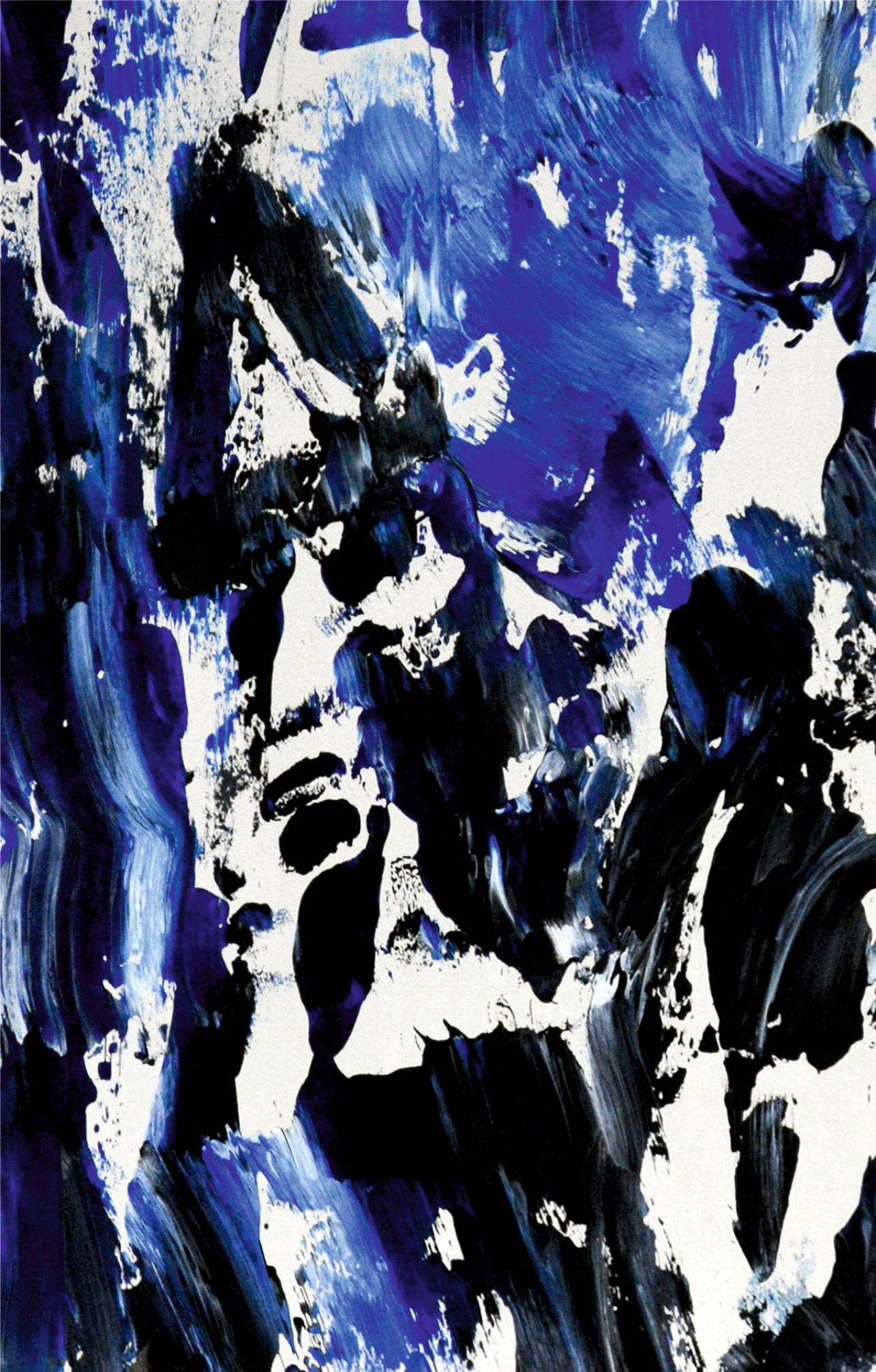 Alaska / Acrylic on cardboard / 100 x 70 cm - Abstract Expressionist Painting by Tadeusz Zych