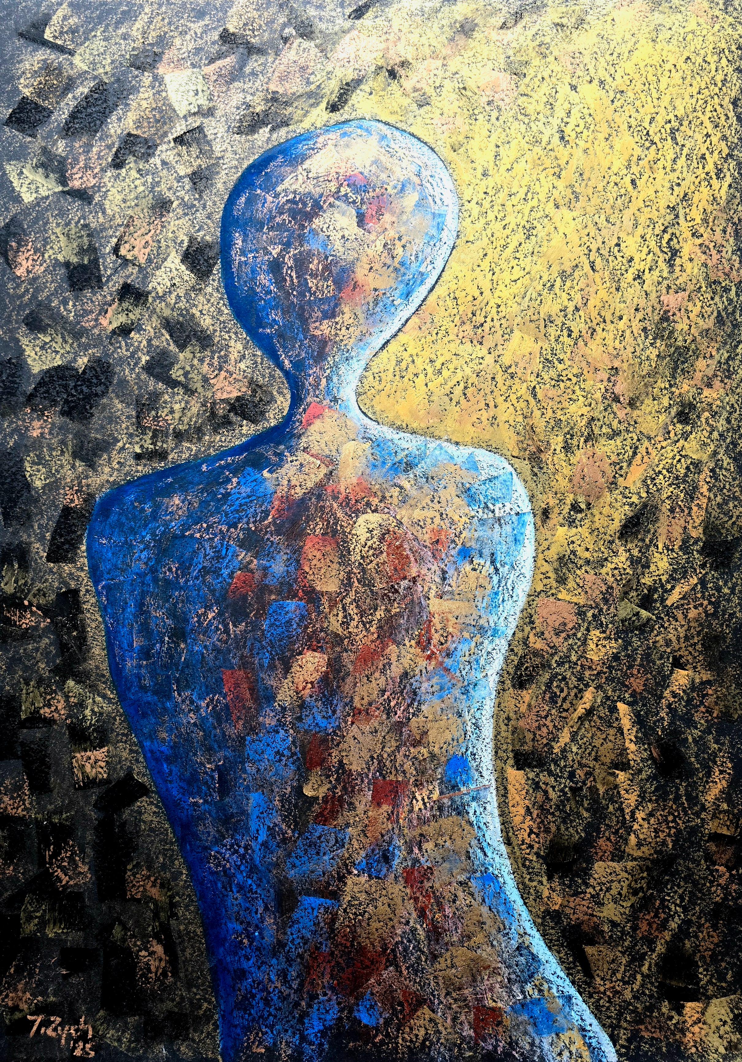 Amber Zychan / Pastel à l'huile / 70 x 50 cm