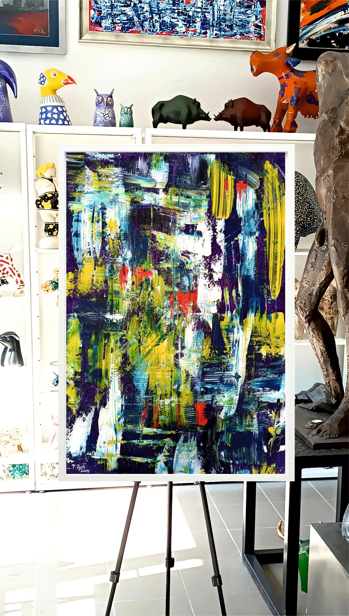 Argentina I / Acryl auf Karton / 100 x 70 cm (Abstrakter Expressionismus), Painting, von Tadeusz Zych