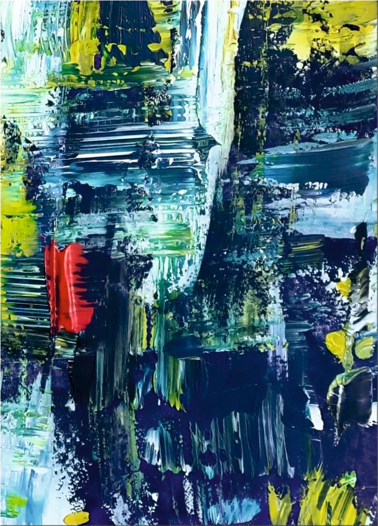 Argentinien I/ Acryl auf Karton / 100 x 70 cm. Die Autoren: Tadeusz Zych. Katalognummer A0128.
Abstrakte Malerei. Gerahmt in einem schönen, gealterten, weiß gekalkten Holzrahmen. Bereit zum Aufhängen. Auf der Vorderseite signiert.

Tadeusz Zych,