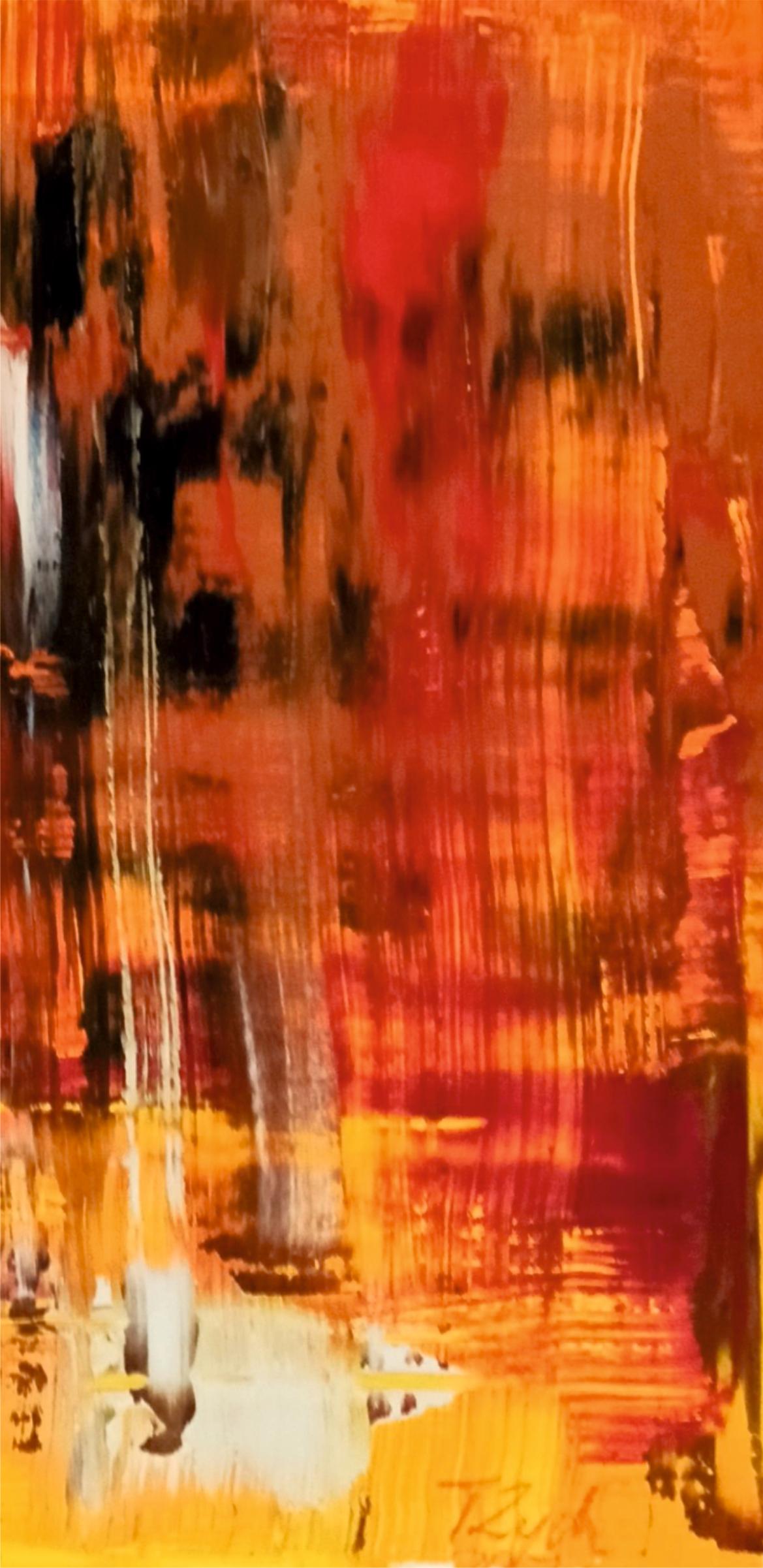 Awakening /Acrylic on canvas / 120 x 90 cm - Abstract Expressionist Painting by Tadeusz Zych
