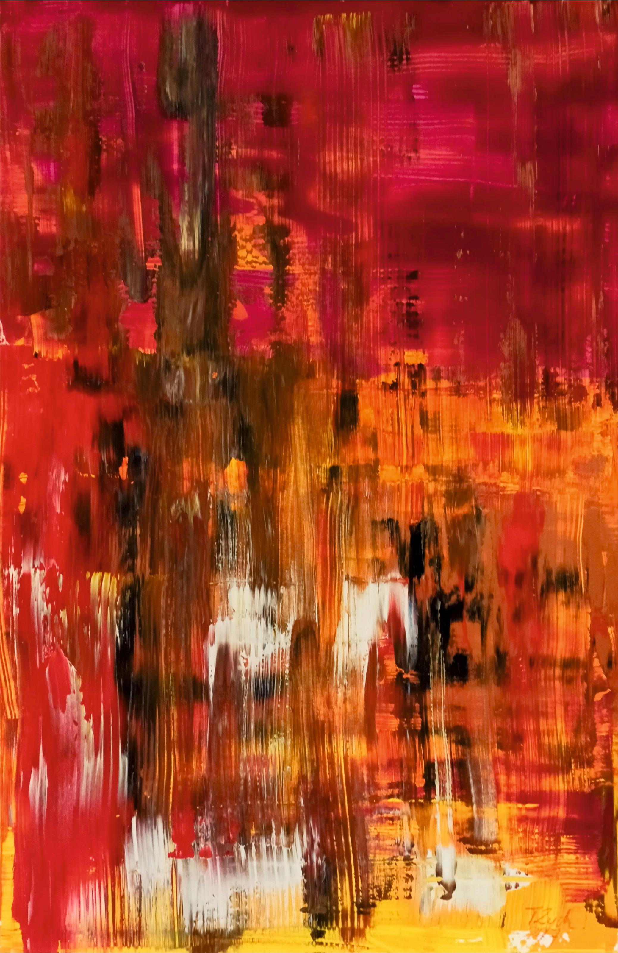 Tadeusz Zych Abstract Painting - Awakening /Acrylic on canvas / 120 x 90 cm