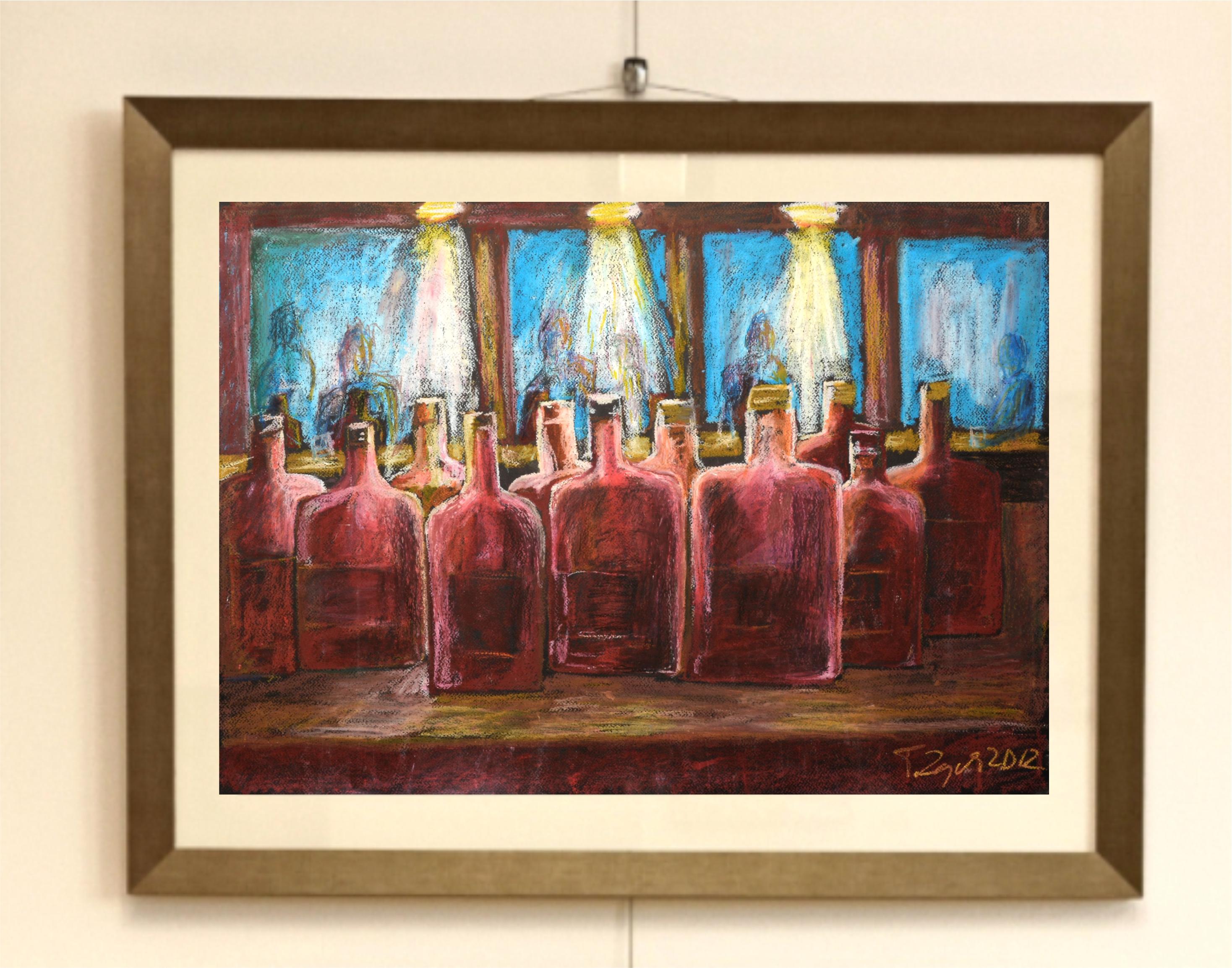 Bourbon Bar - Painting by Tadeusz Zych