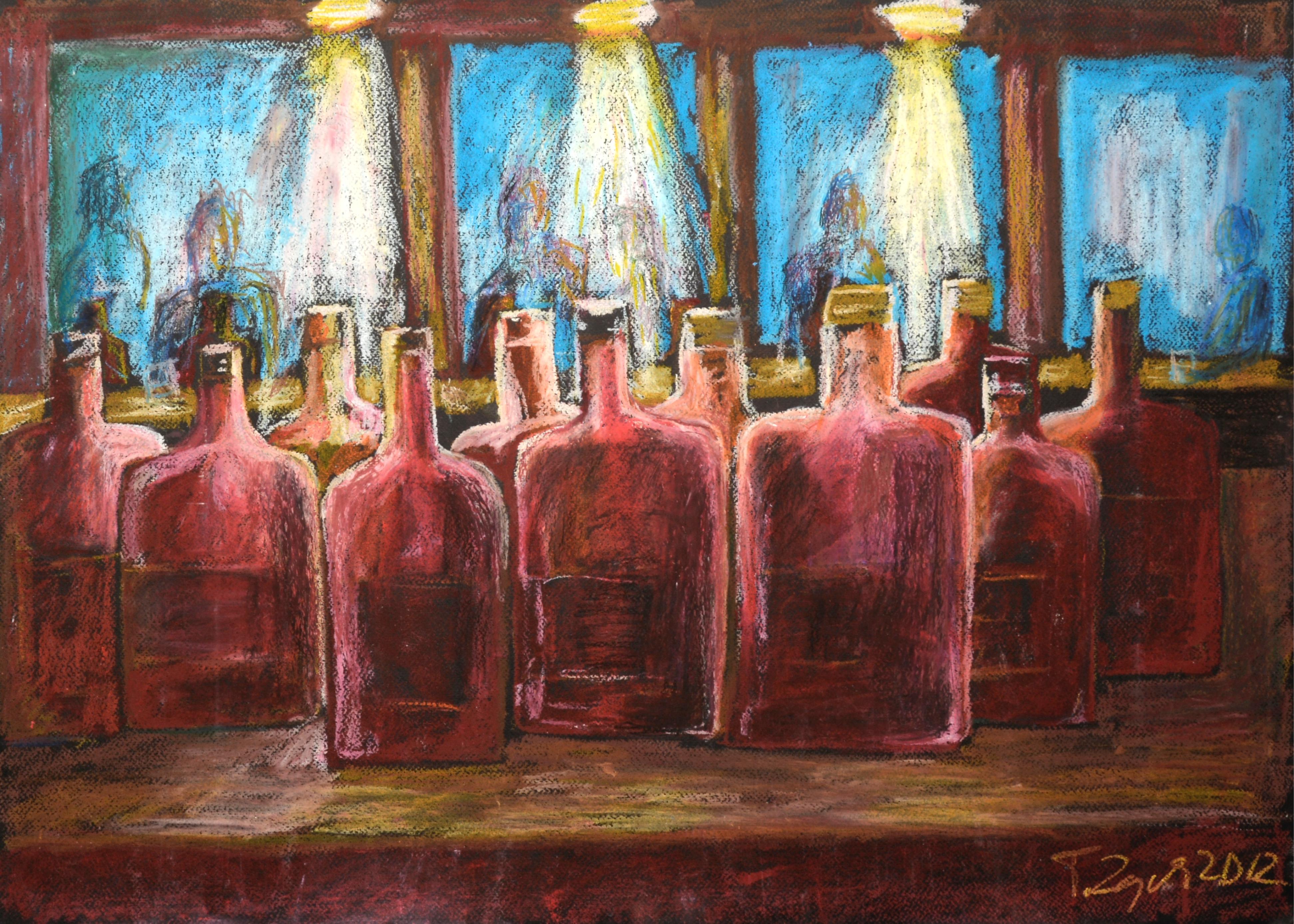 Tadeusz Zych Abstract Painting - Bourbon Bar