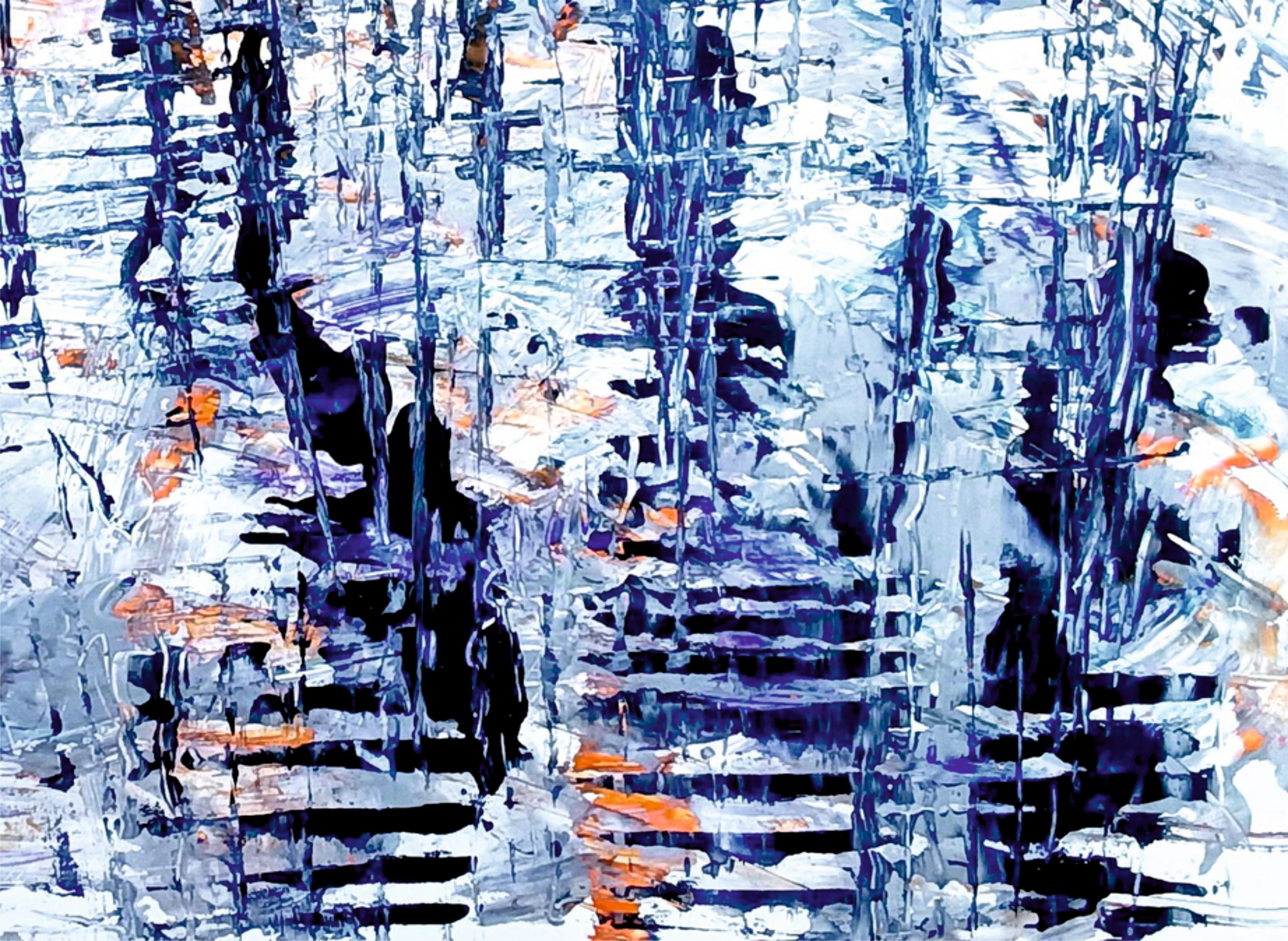 Bay / Acrylic on cardboard / 70 x 100 cm For Sale 3