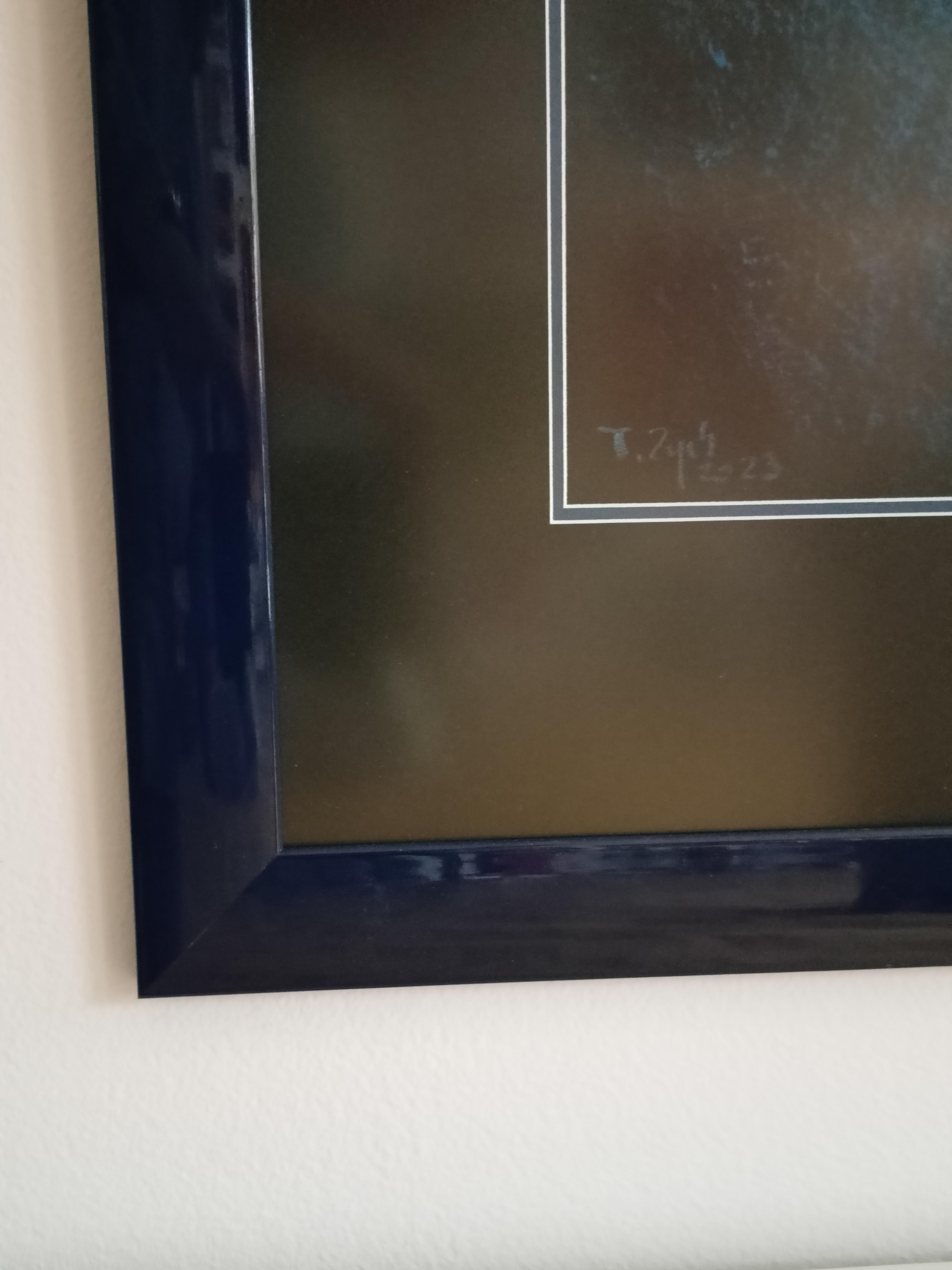 Una delle serie di dipinti realizzati con sfumature, luci più o meno forti di un colore, in questo caso il blu. L'intenzione dell'autore è quella di mostrare i diversi stati di coscienza, le emozioni, le situazioni in cui ci troviamo attraverso i