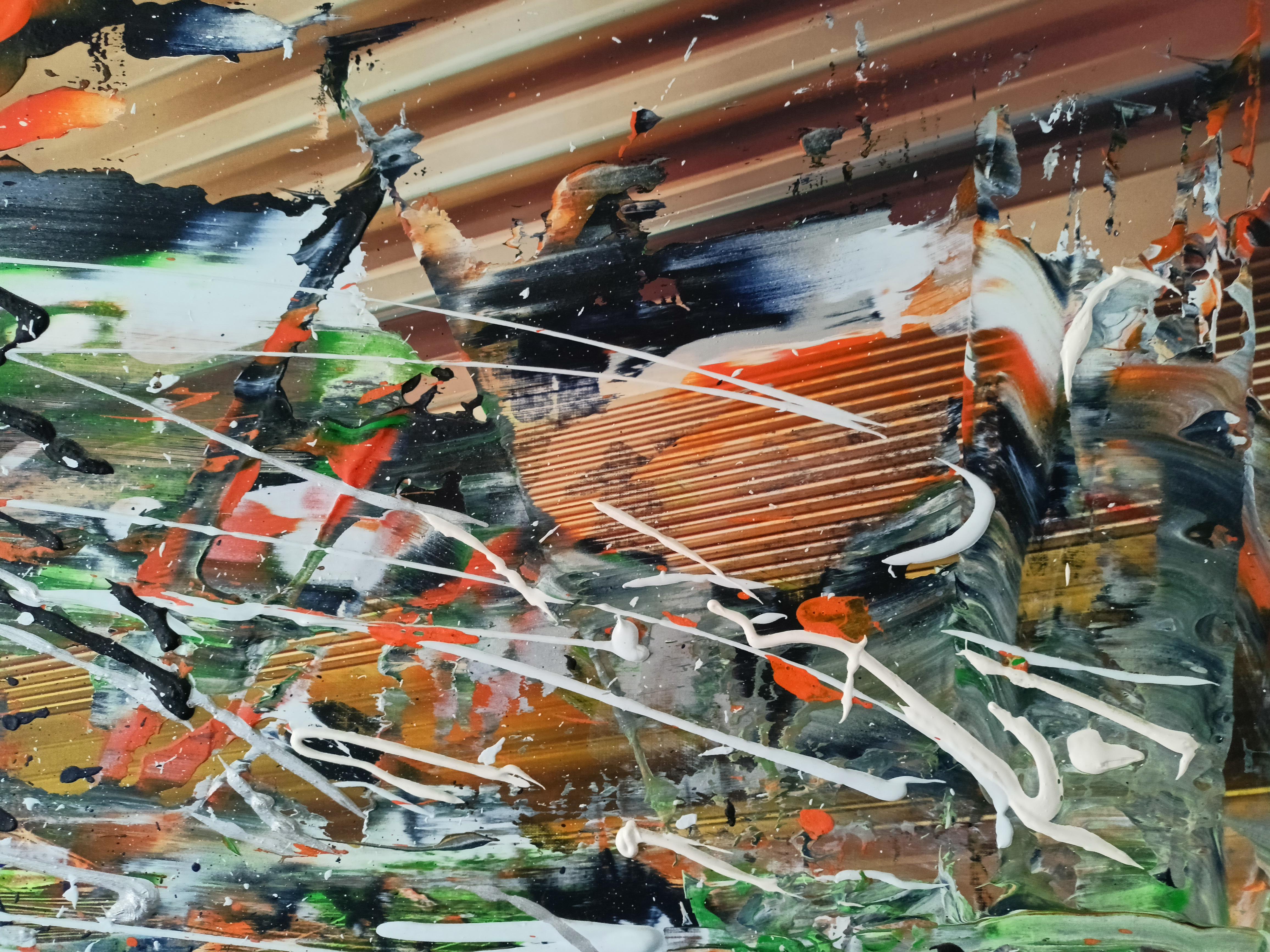 Butte / Acrylic on board, own technique / 95 x 135 cm - Painting by Tadeusz Zych