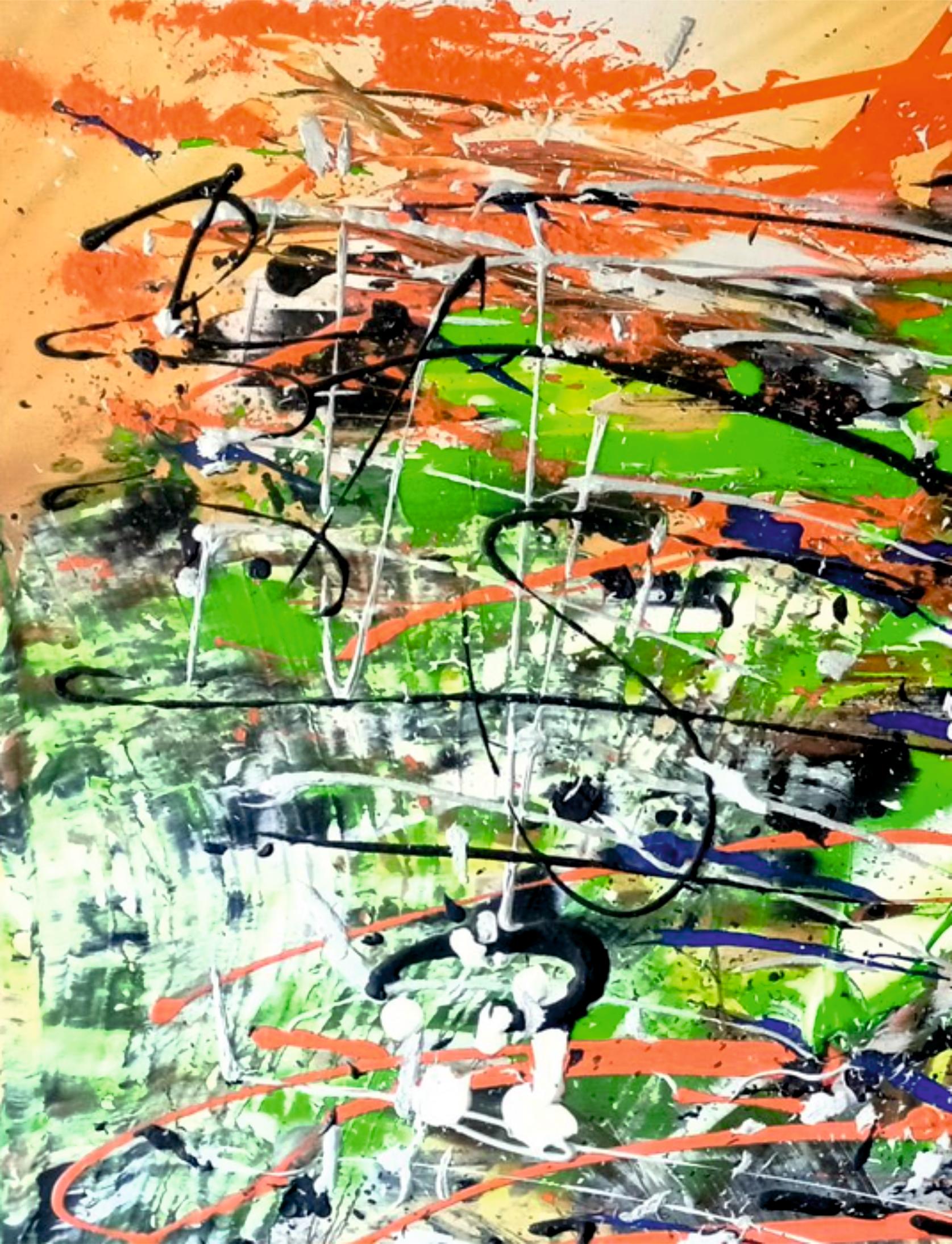 Butte / Acrylic on board, own technique / 95 x 135 cm For Sale 2