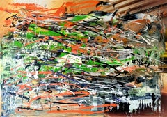 Butte / Acrylic on board, own technique / 95 x 135 cm