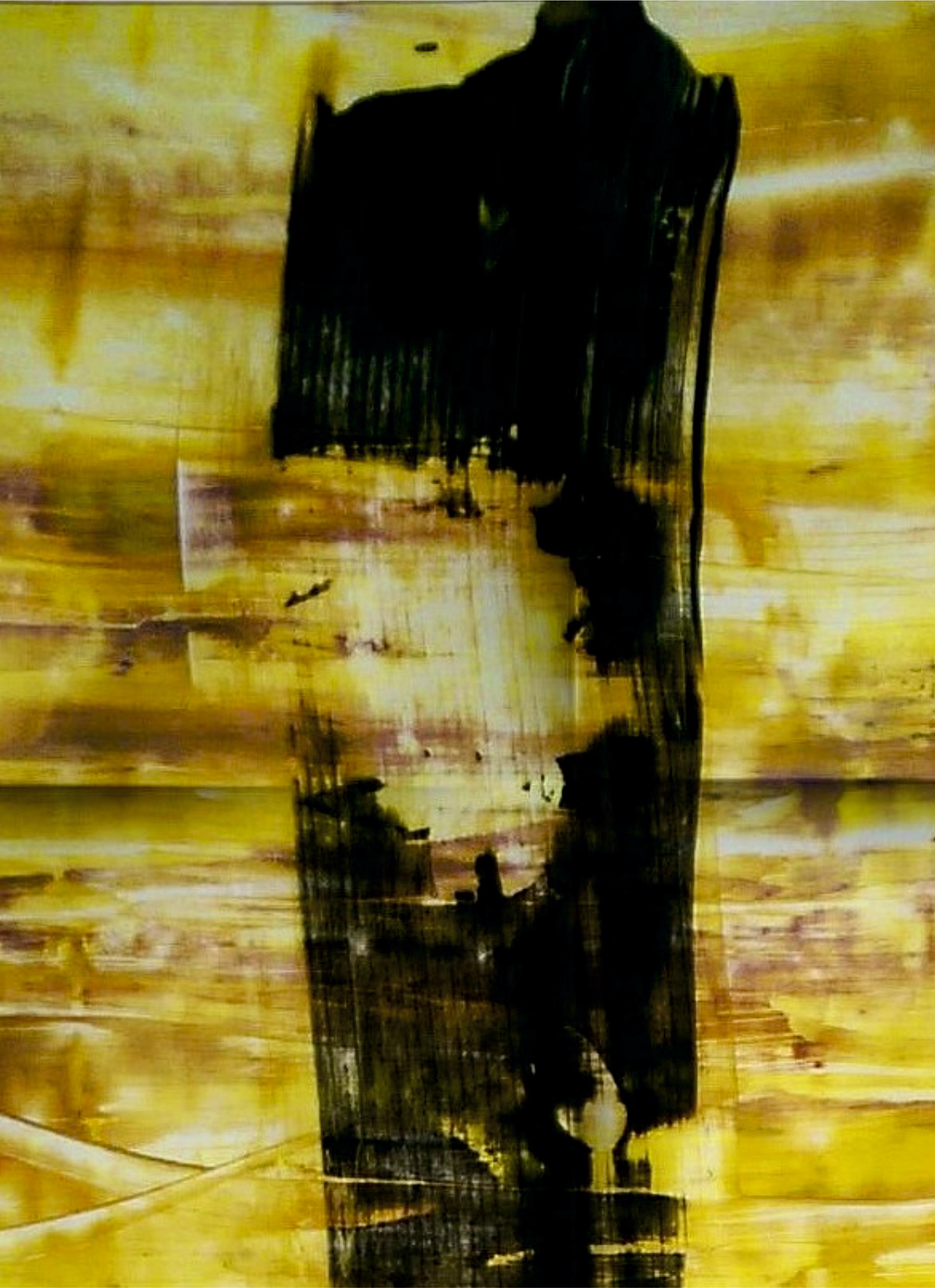 Cardinale / Acrilico su cartone / 100 x 70 cm - Painting di Tadeusz Zych