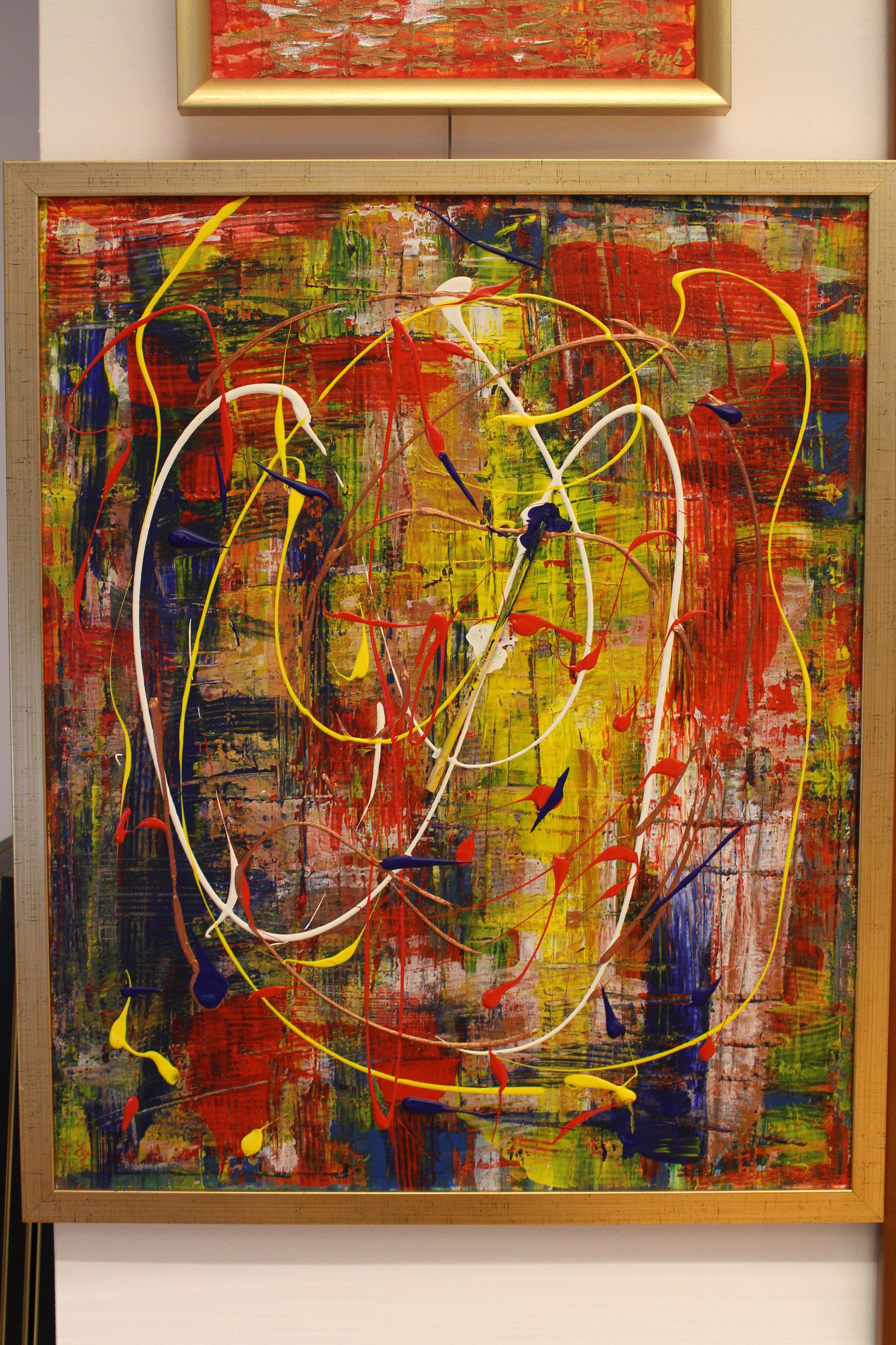 Paradiso colorato /Acrilico su tela / 50 x 40 cm - Painting di Tadeusz Zych