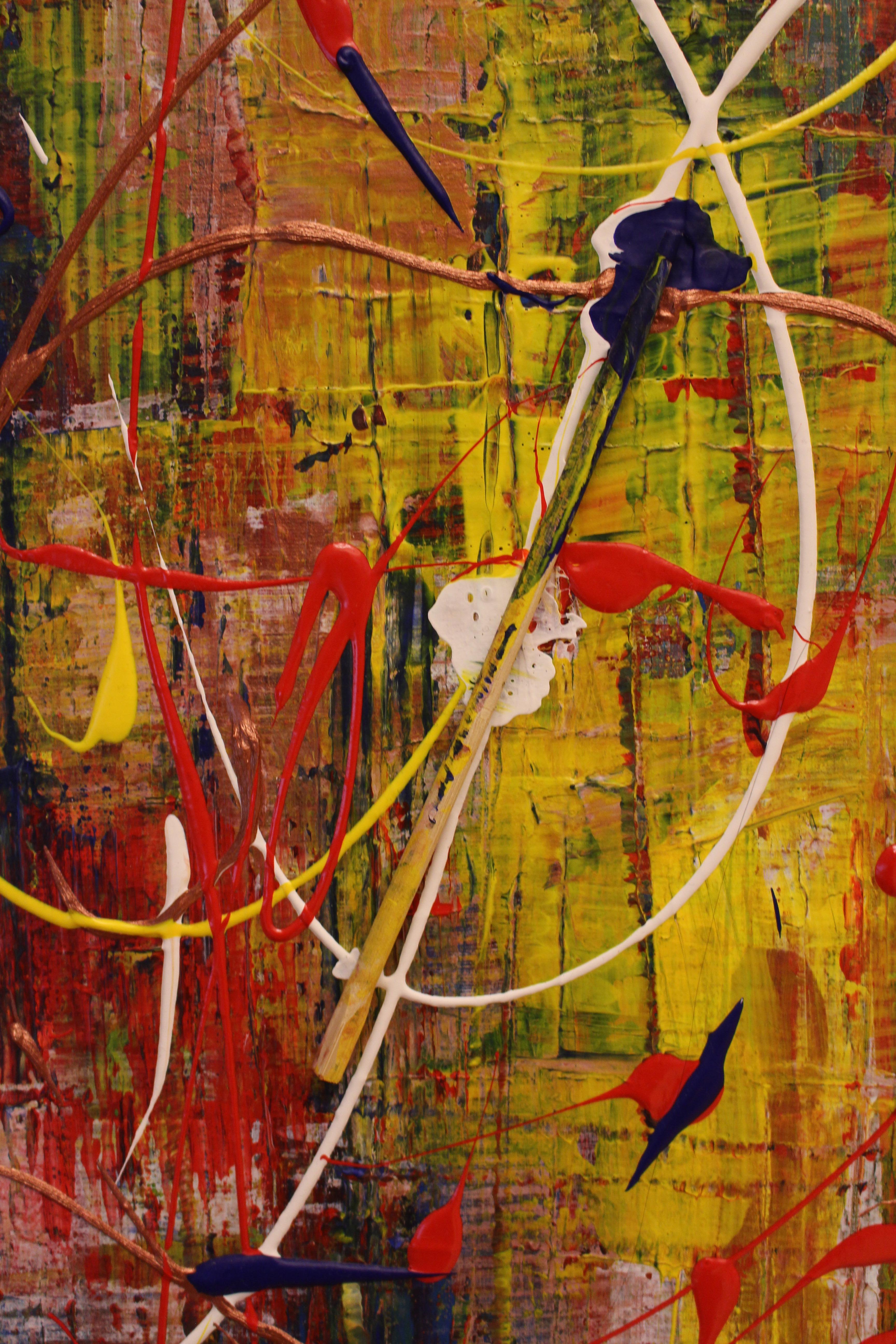 Paradiso colorato /Acrilico su tela / 50 x 40 cm - Painting Espressionismo astratto di Tadeusz Zych
