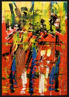 Explosive jazz /Acrylic on canvas / 70 x 50 cm