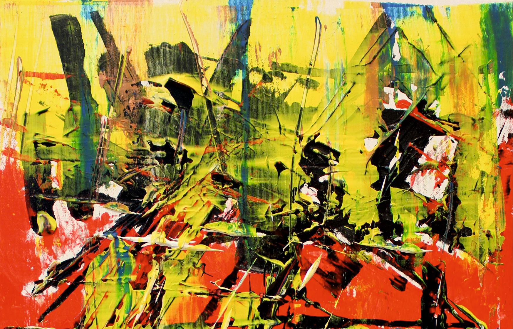 Jazz esplosivo /Acrilico su tela / 70 x 50 cm - Painting Espressionismo astratto di Tadeusz Zych