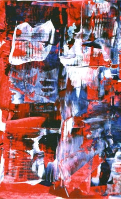 Faces, mirages/Acrylique sur carton/ 70 x 100 cm