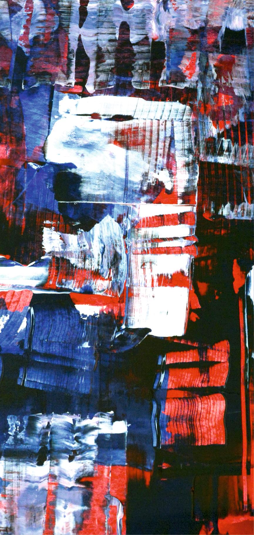 Faces, mirages/Acryl auf Karton/ 70 x 100 cm (Abstrakter Expressionismus), Painting, von Tadeusz Zych